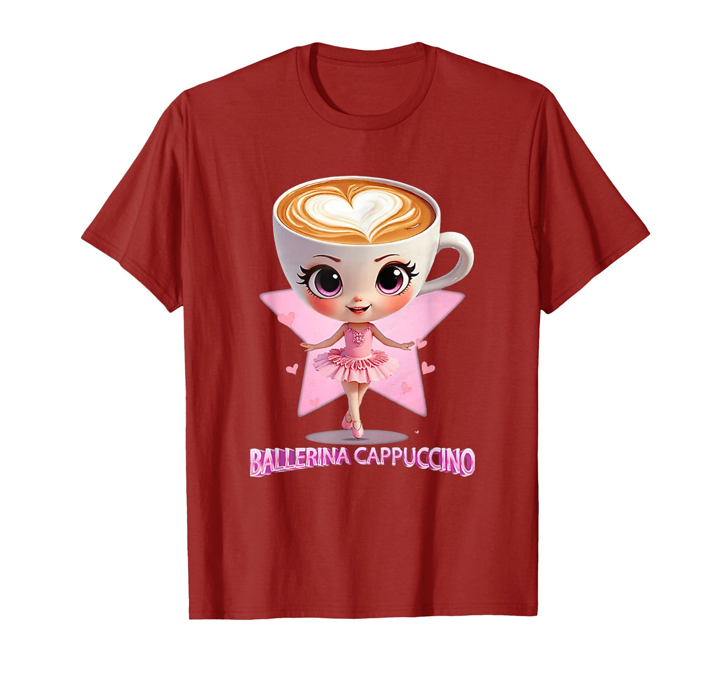 Ballerina Cappuccina Italian Brainrot Funny Cappuccino Meme T-Shirt
