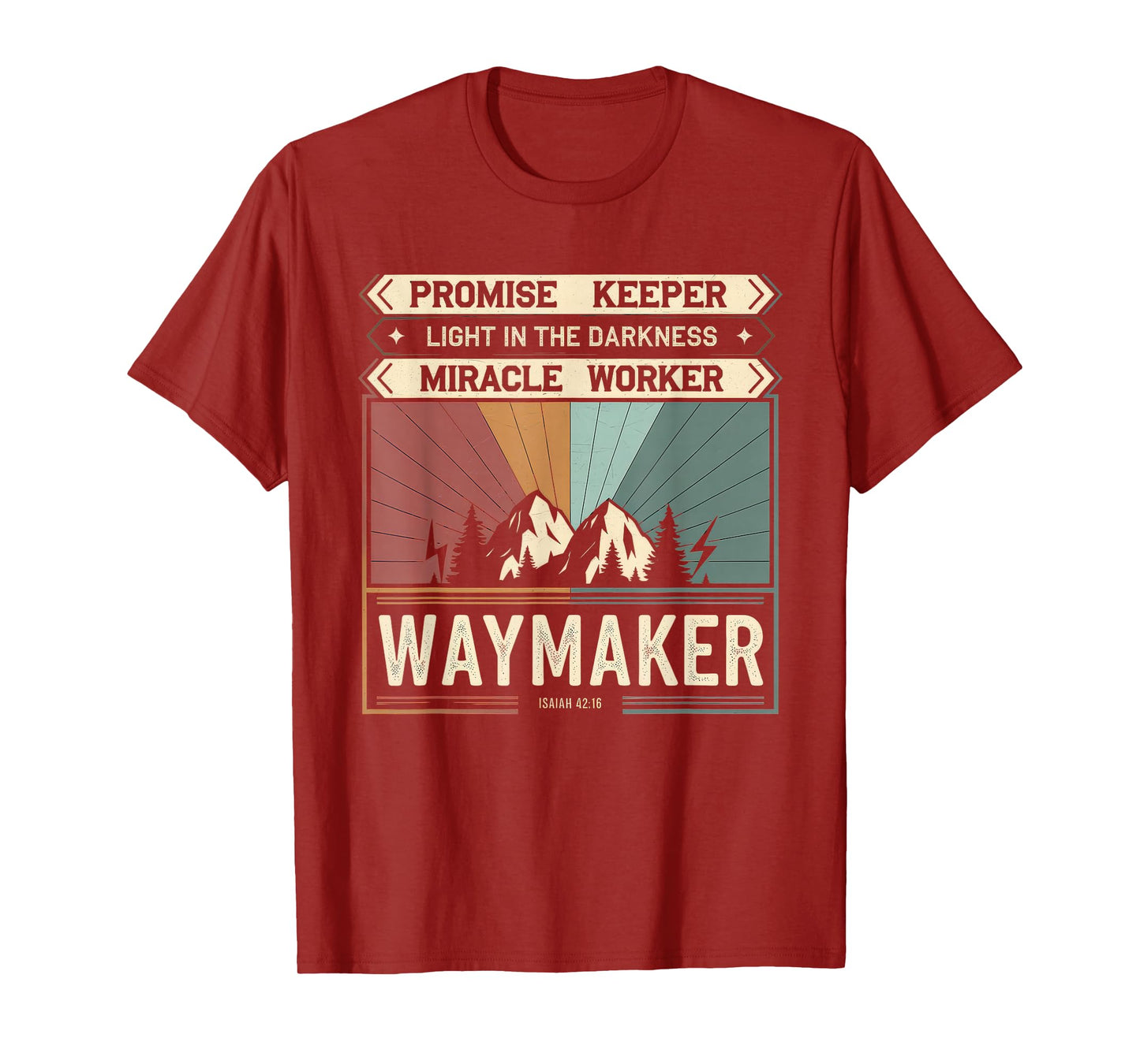Waymaker Tshirt Promise Keeper Miracle Worker God Christian T-Shirt