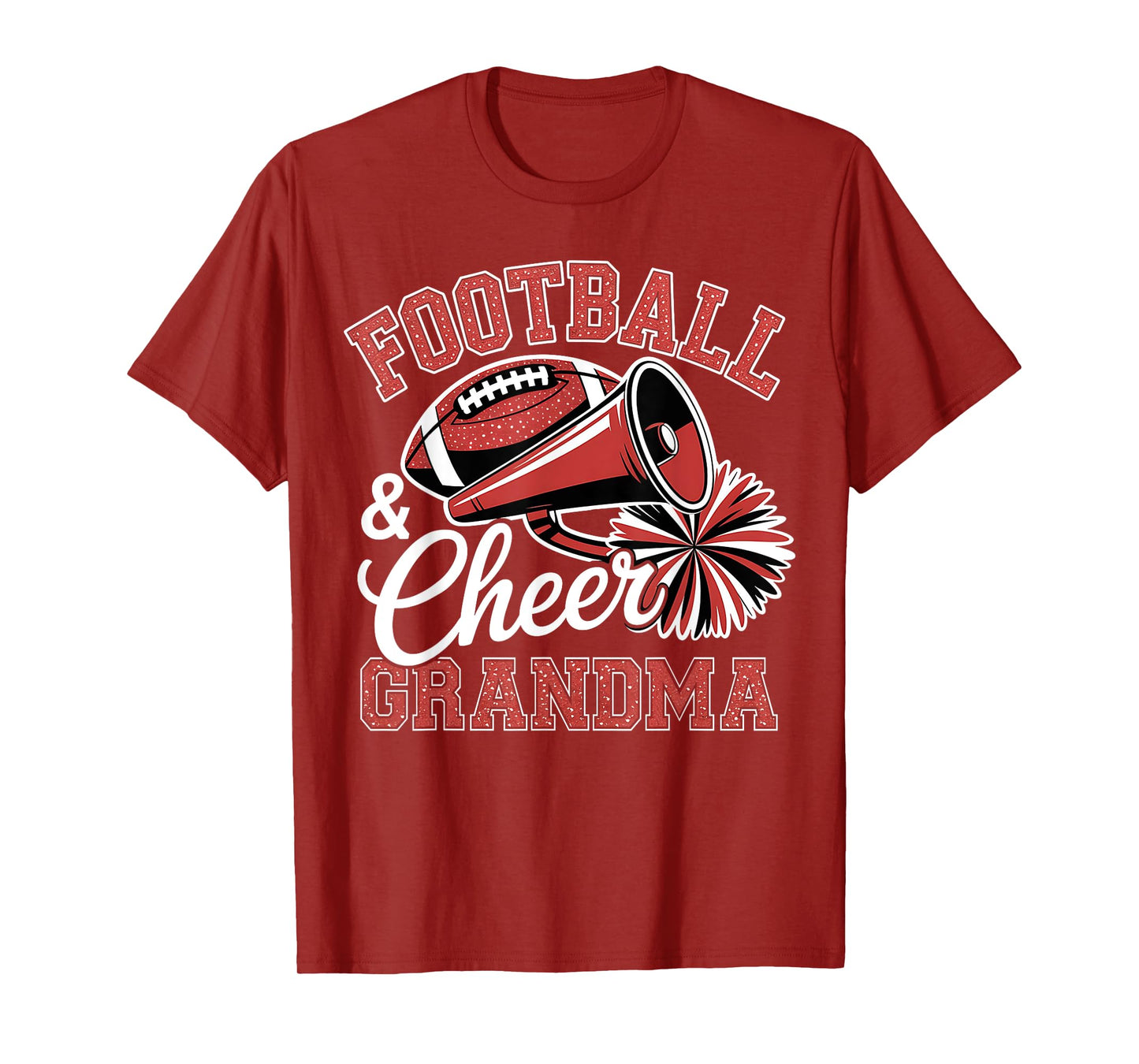 Football Cheer Grandma for Women Men Vintage Cheerleader T-Shirt
