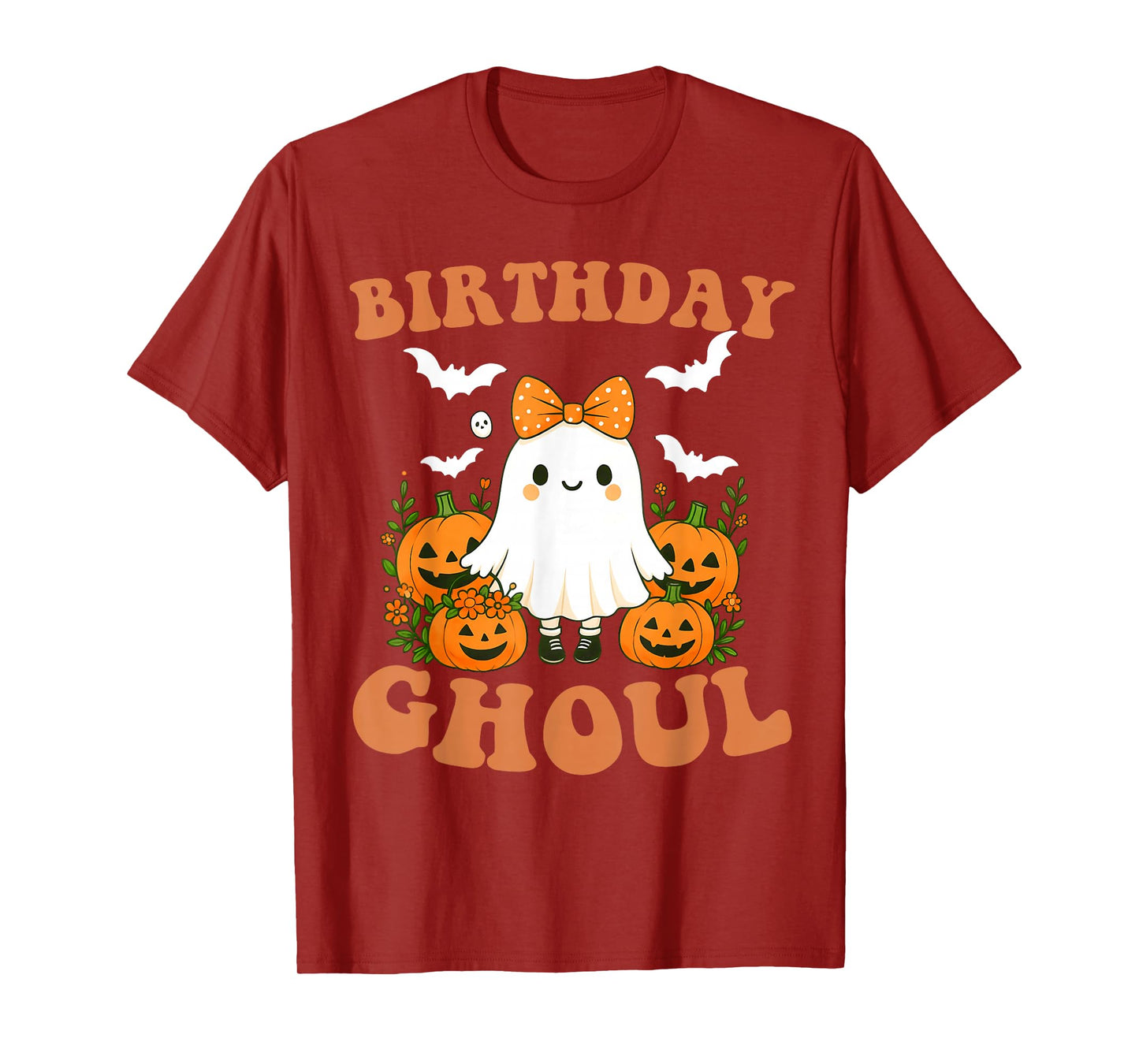 Birthday Ghoul Funny Spooky Ghost Halloween Birthday Girl T-Shirt