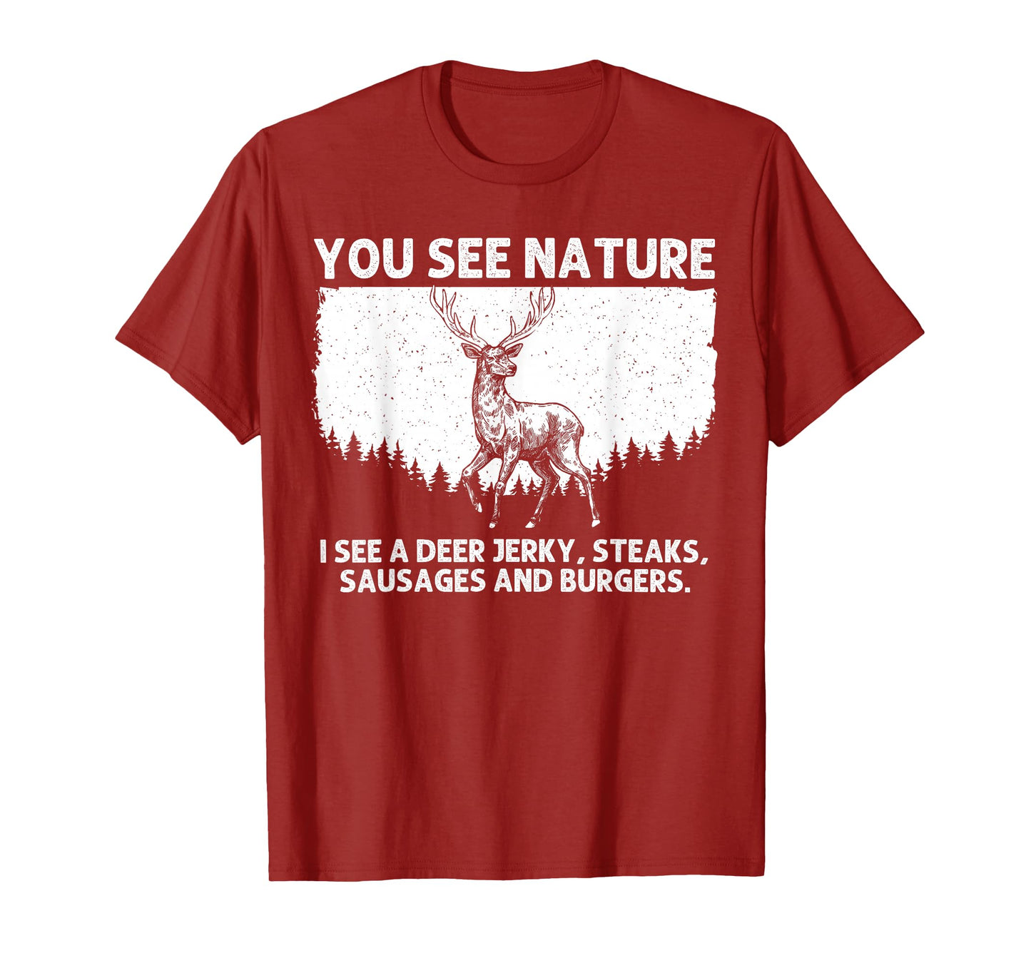 Deer Hunting Art for Men Women Wildlife Hunter Deer Hunting T-Shirt