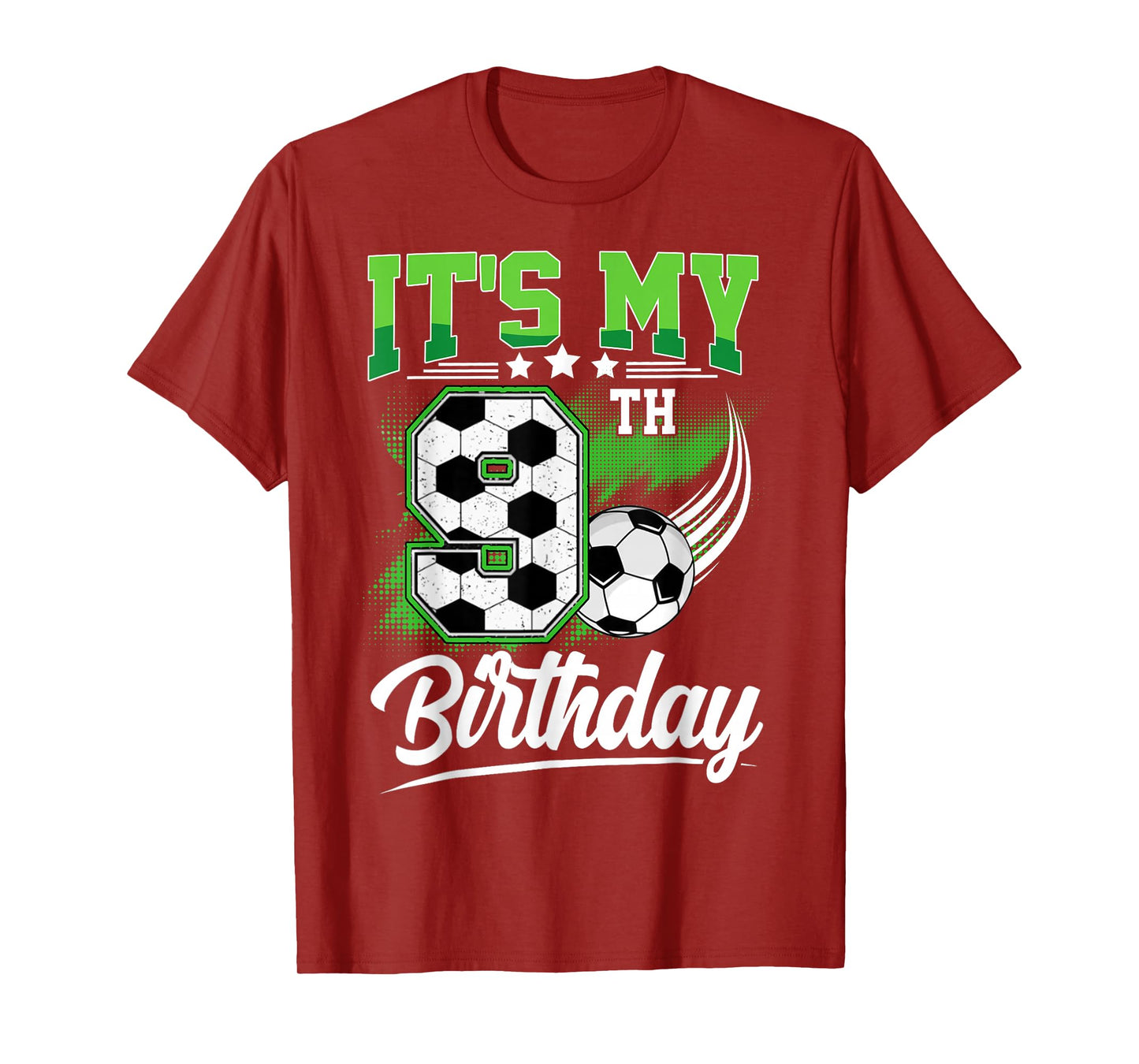 It's My 9th Birthday Boy Soccer Ball 9 Year Old Birthday T-Shirt