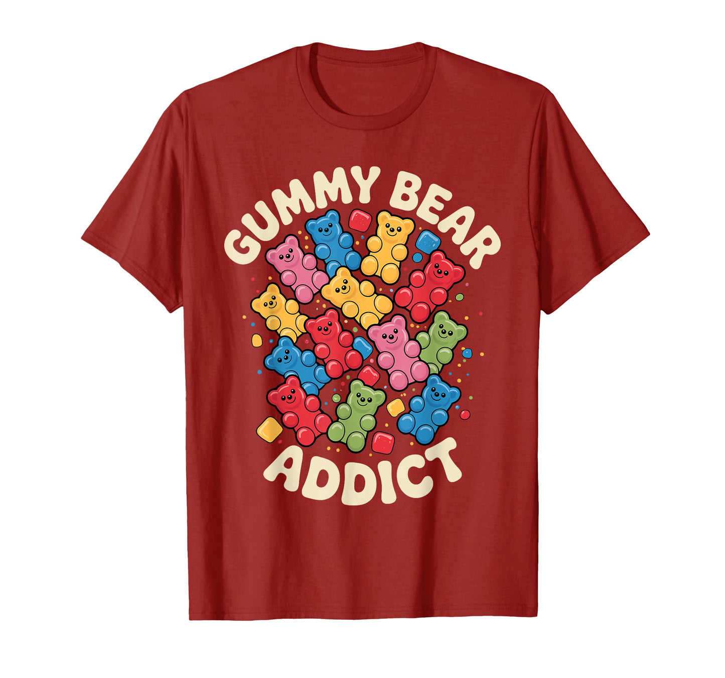 Funny Gummy Bear Art for Men Women Kids Candy Bears Gummies T-Shirt