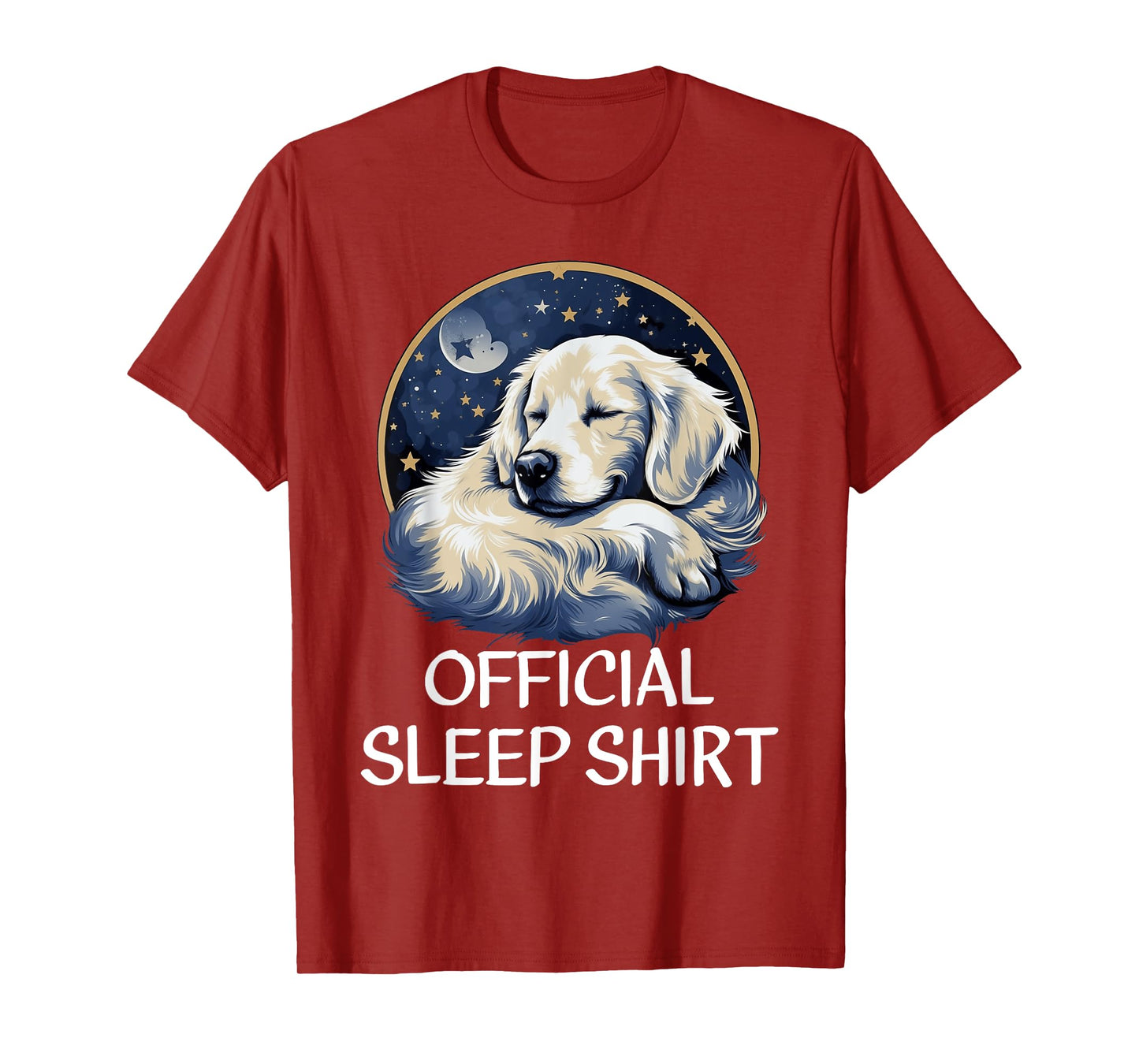 Official Sleep Shirt Golden Retriever Nightshirt Pajama T-Shirt