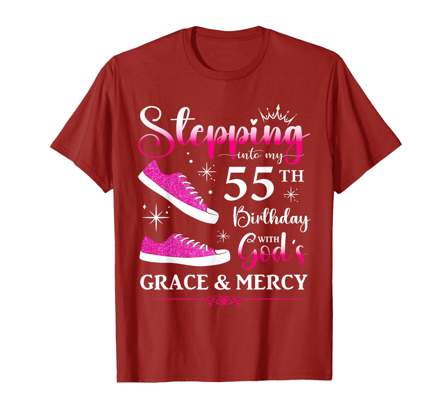 55th Birthday 55 Years Old Bday Queen Party Funny Womens BD T-Shirt