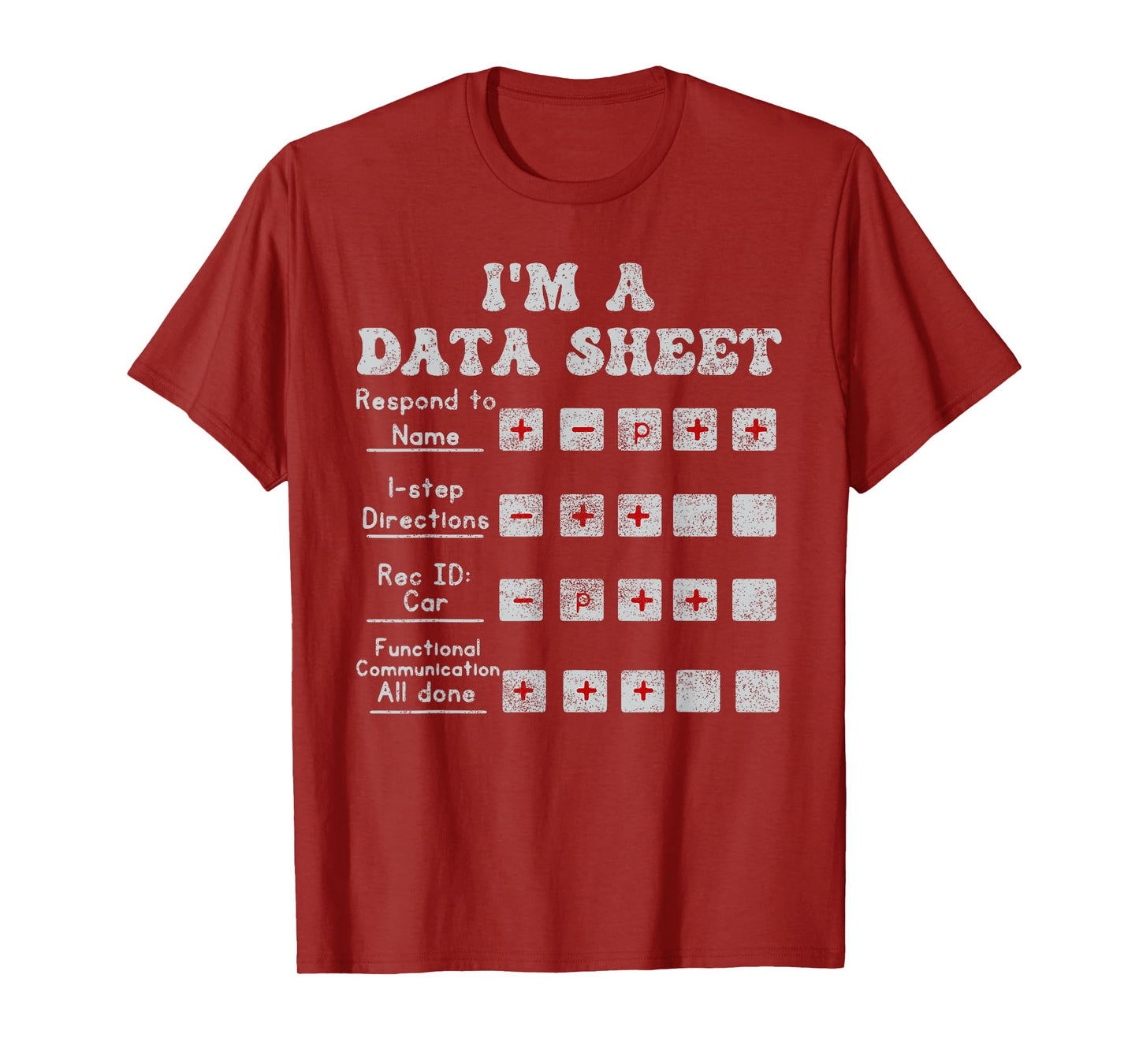 Funny ABA Halloween Costume Behavior Analyst Halloween Cost T-Shirt