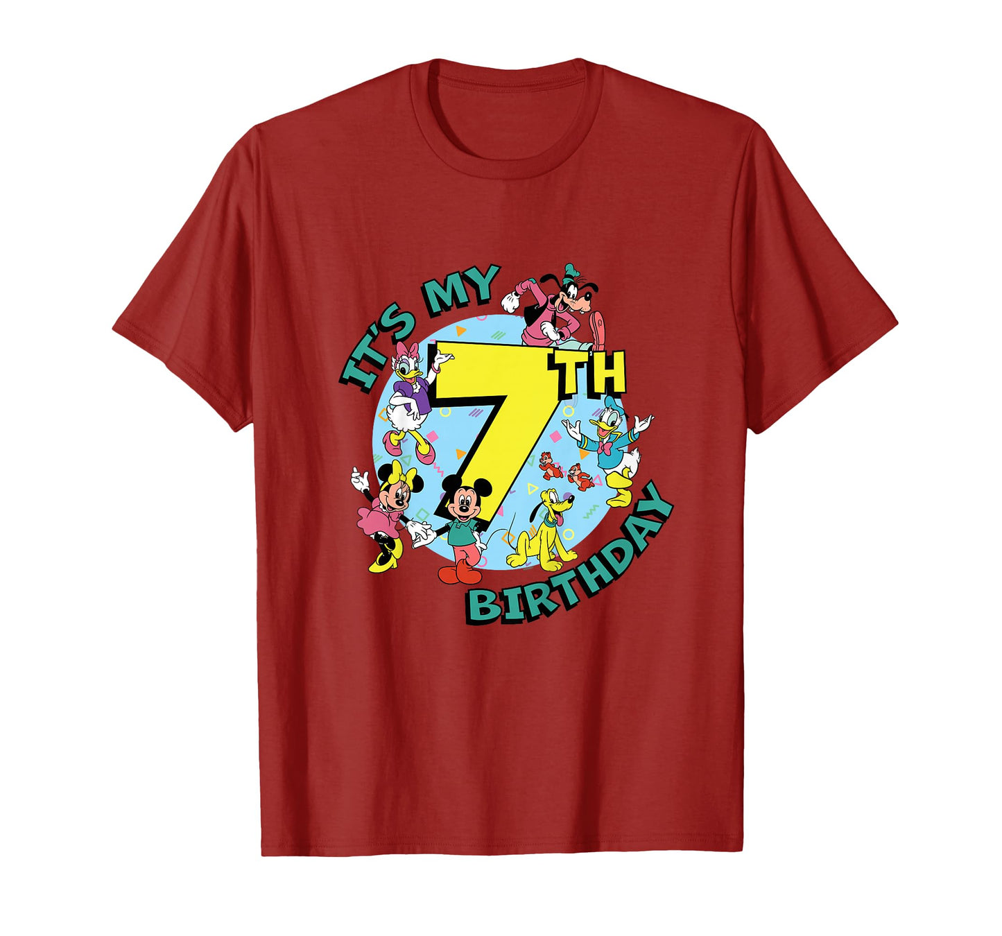 Disney Mickey and Friends It’s My Seventh 7th Birthday T-Shirt