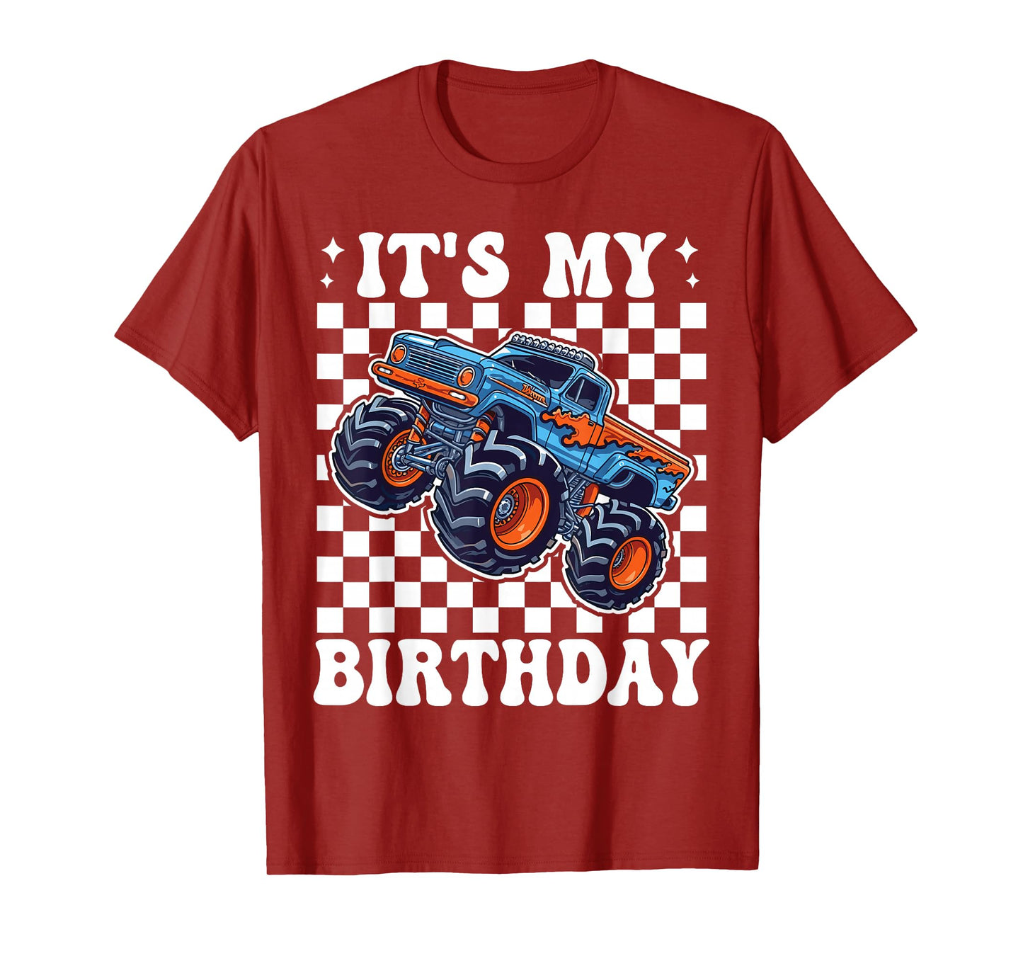 It's My Birthday Monster Truck Car Gifts Birthday Boys T-Shirt
