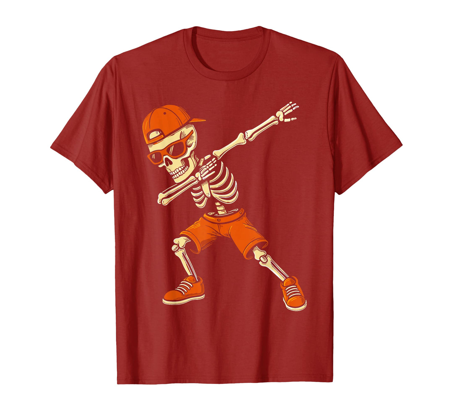 Funny Dabbing Skeleton Halloween Boys Costume T-Shirt