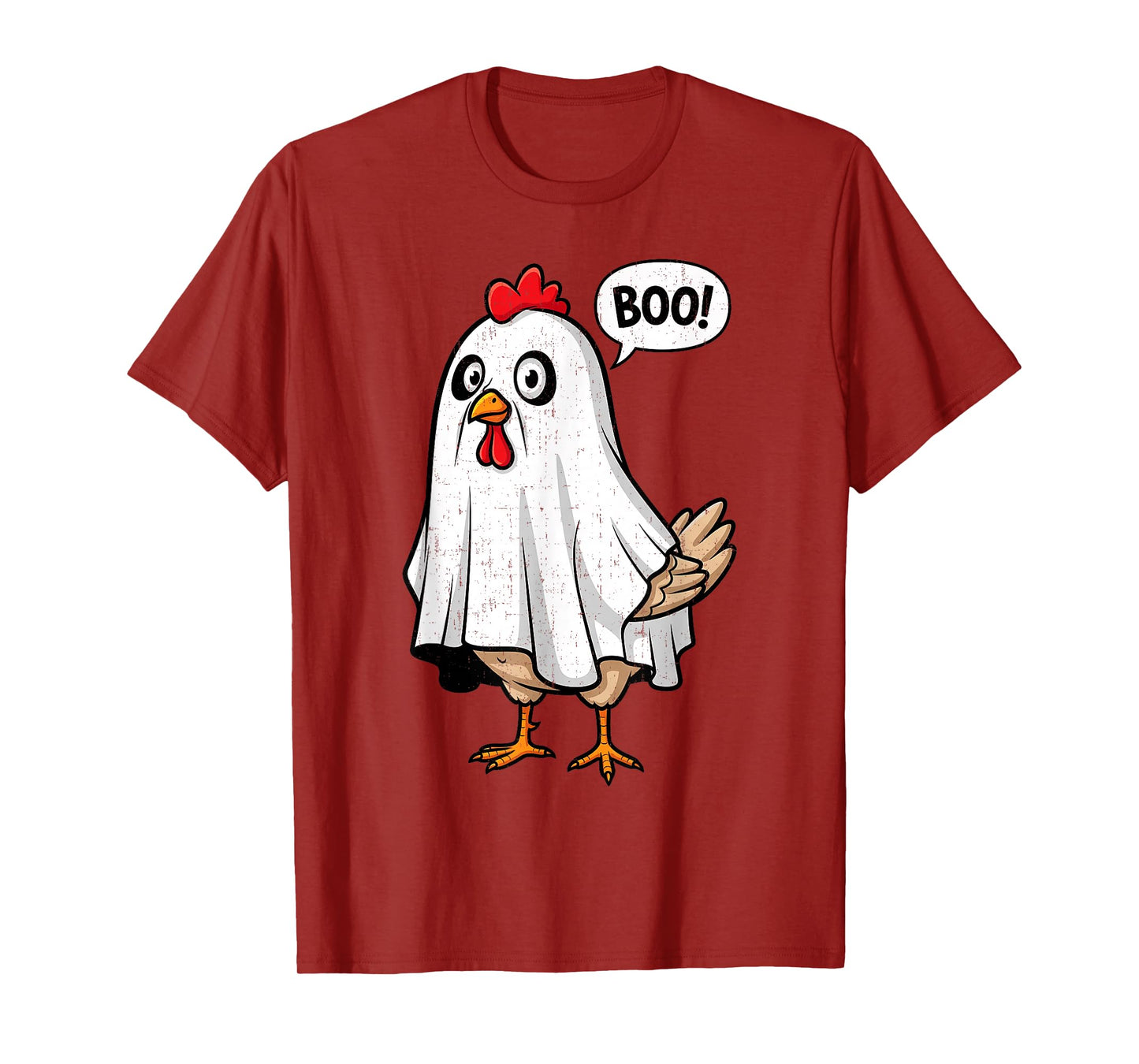 Cute Chicken Boo Funny Halloween Costume Men Women T-Shirt