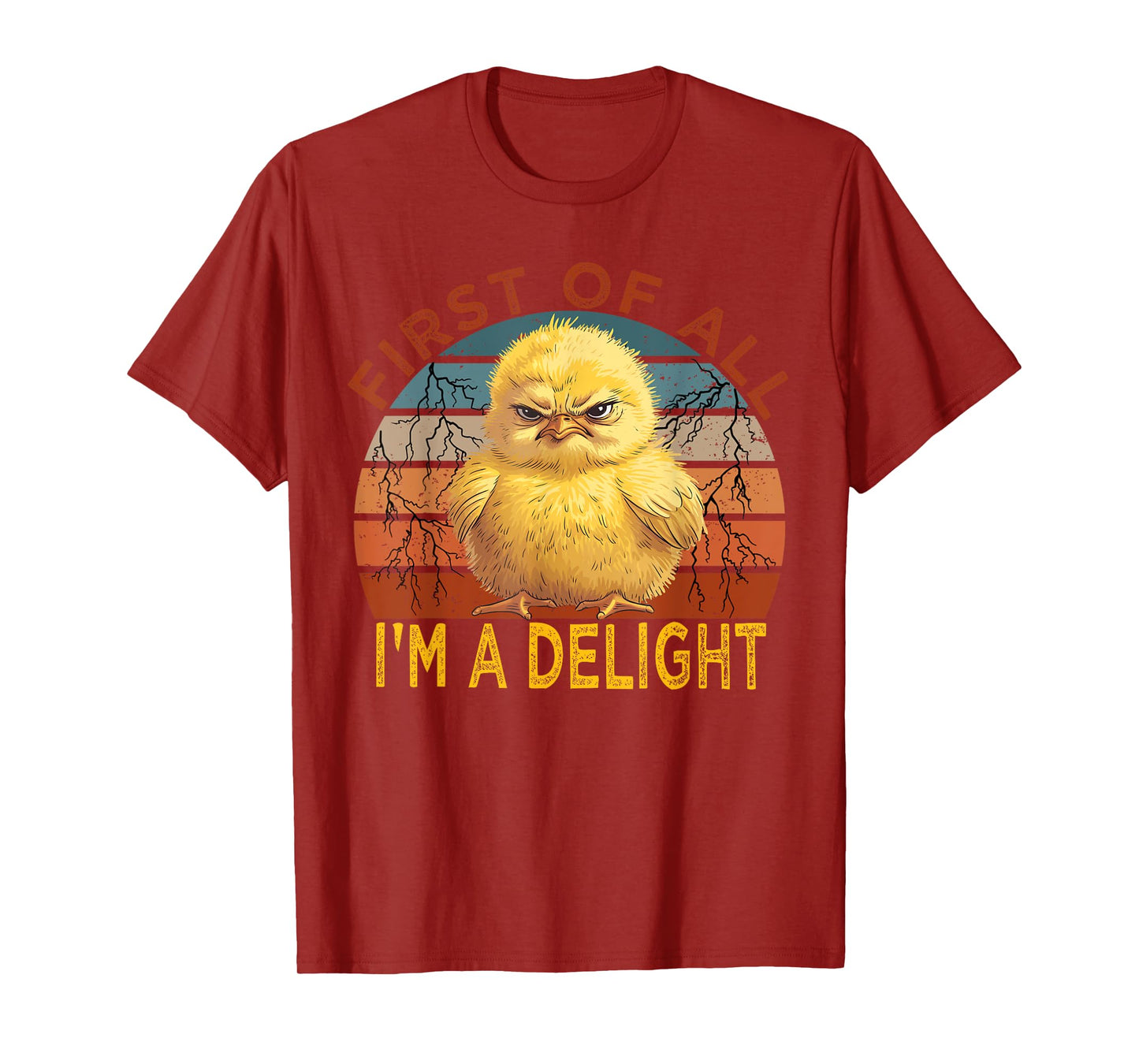 First of all I'm a Delight Sarcastic Angry Chick Lover T-Shirt