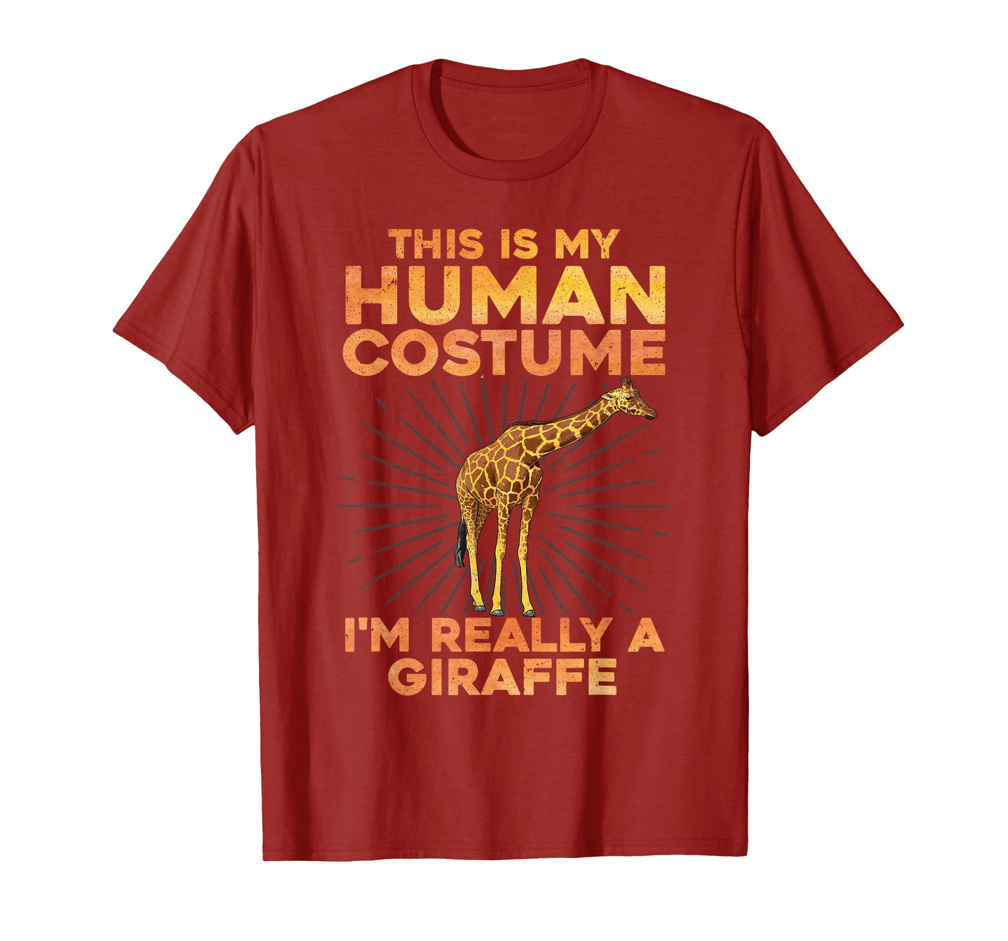 Cool Giraffe Art for Men Women Kids Toddler Giraffe Costume T-Shirt