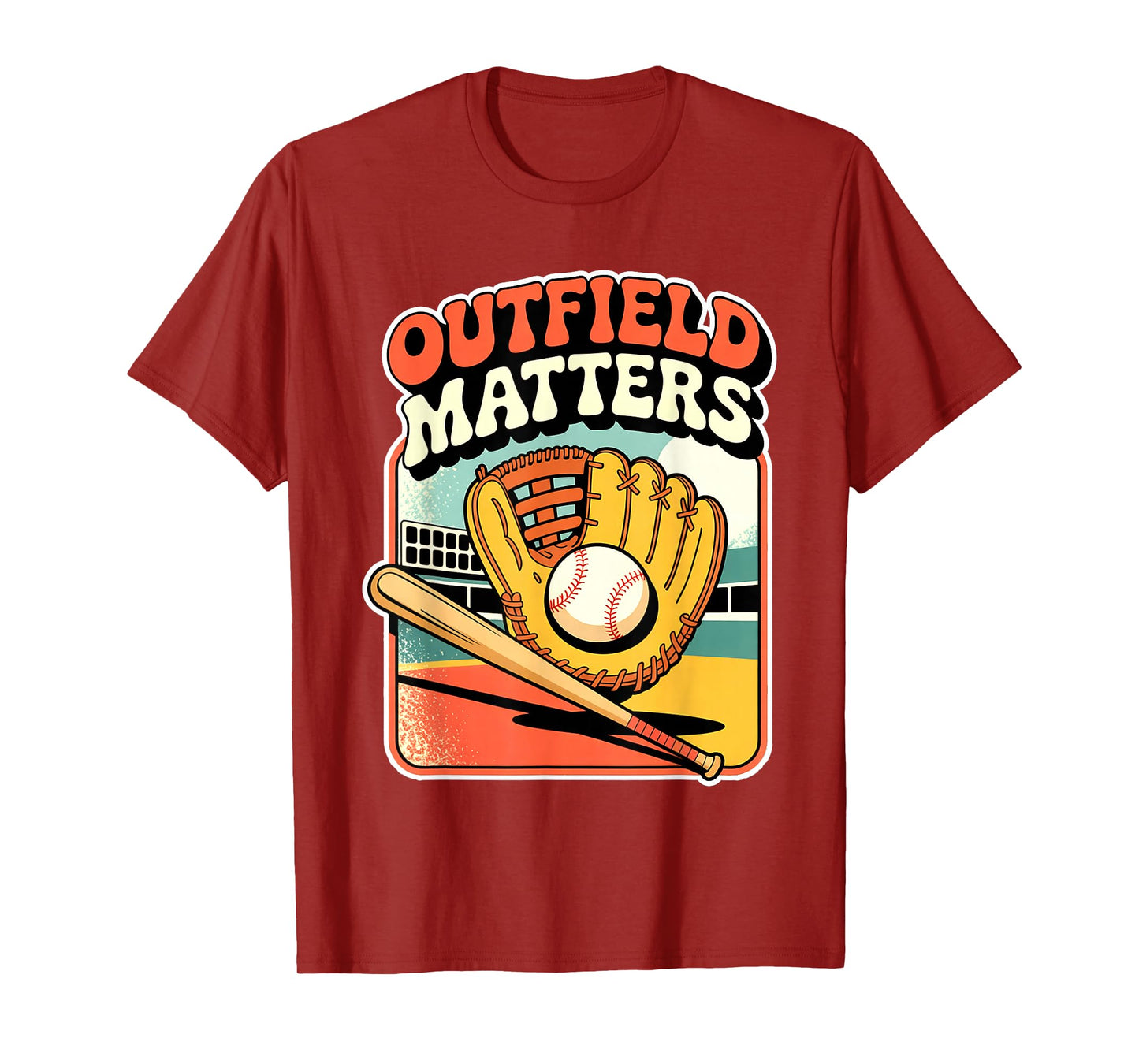 Outfield Matters Baseball Outfielder Athlete Sports - T-Shirt