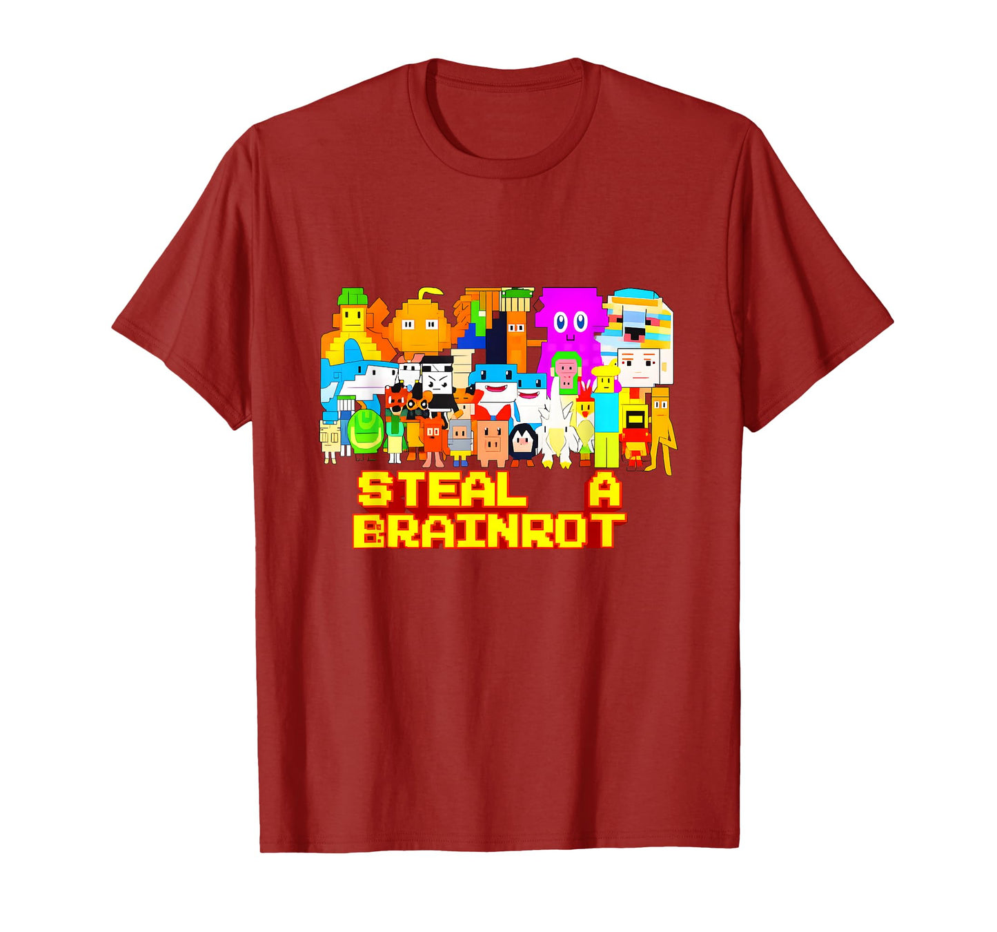 Steal a Brainrot Meme Video Game Kids Gamers T-Shirt