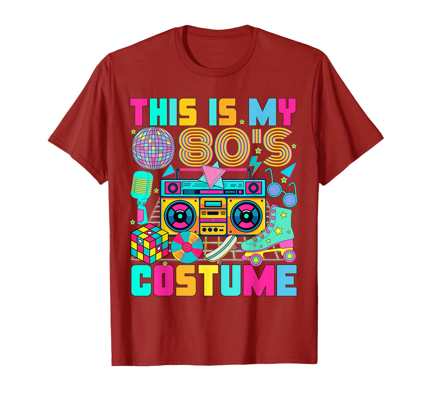 This is My 80s Costume 1980s Party 80's Outfit Men Women T-Shirt