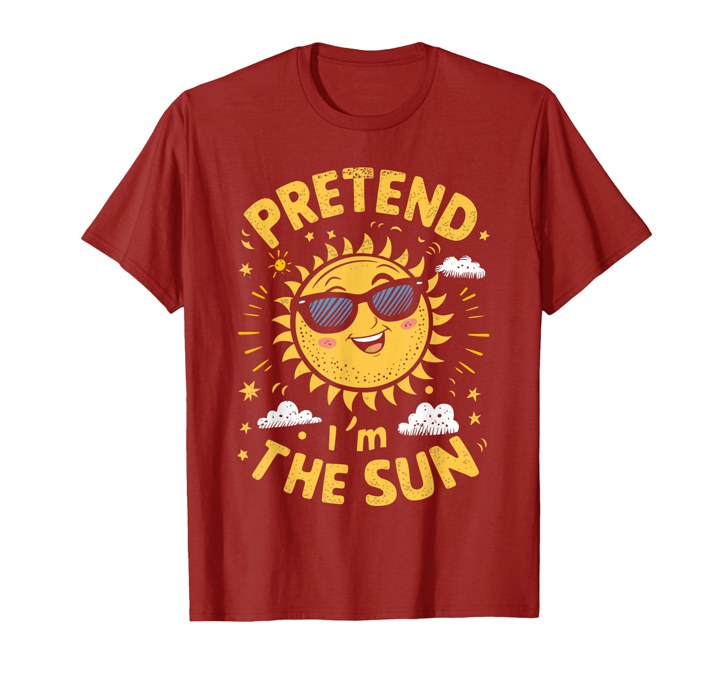 Pretend I'm The Sun Funny Lazy Halloween Matching Costume T-Shirt
