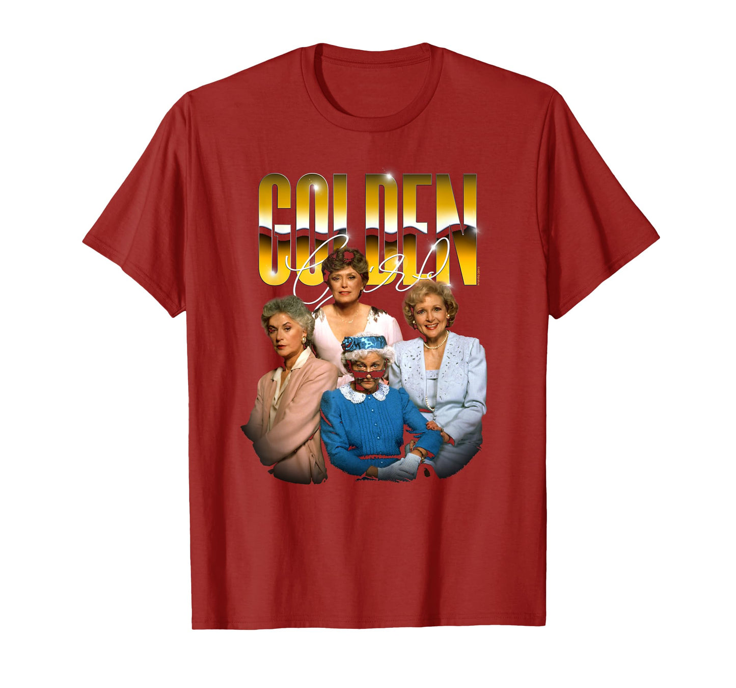 The Golden Girls Golden Chrome Funny TV Show T-Shirt