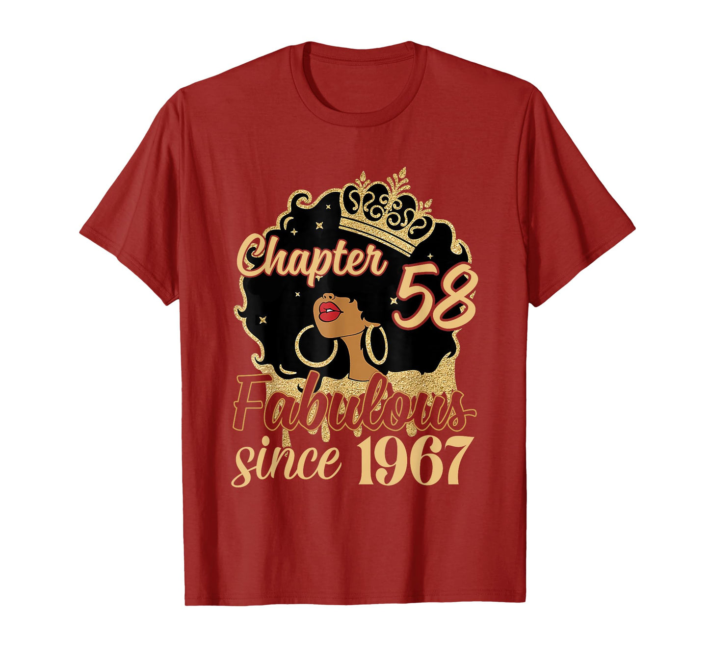 Chapter 58 Fabulous Since 1967 58th Birthday for Girls Women T-Shirt