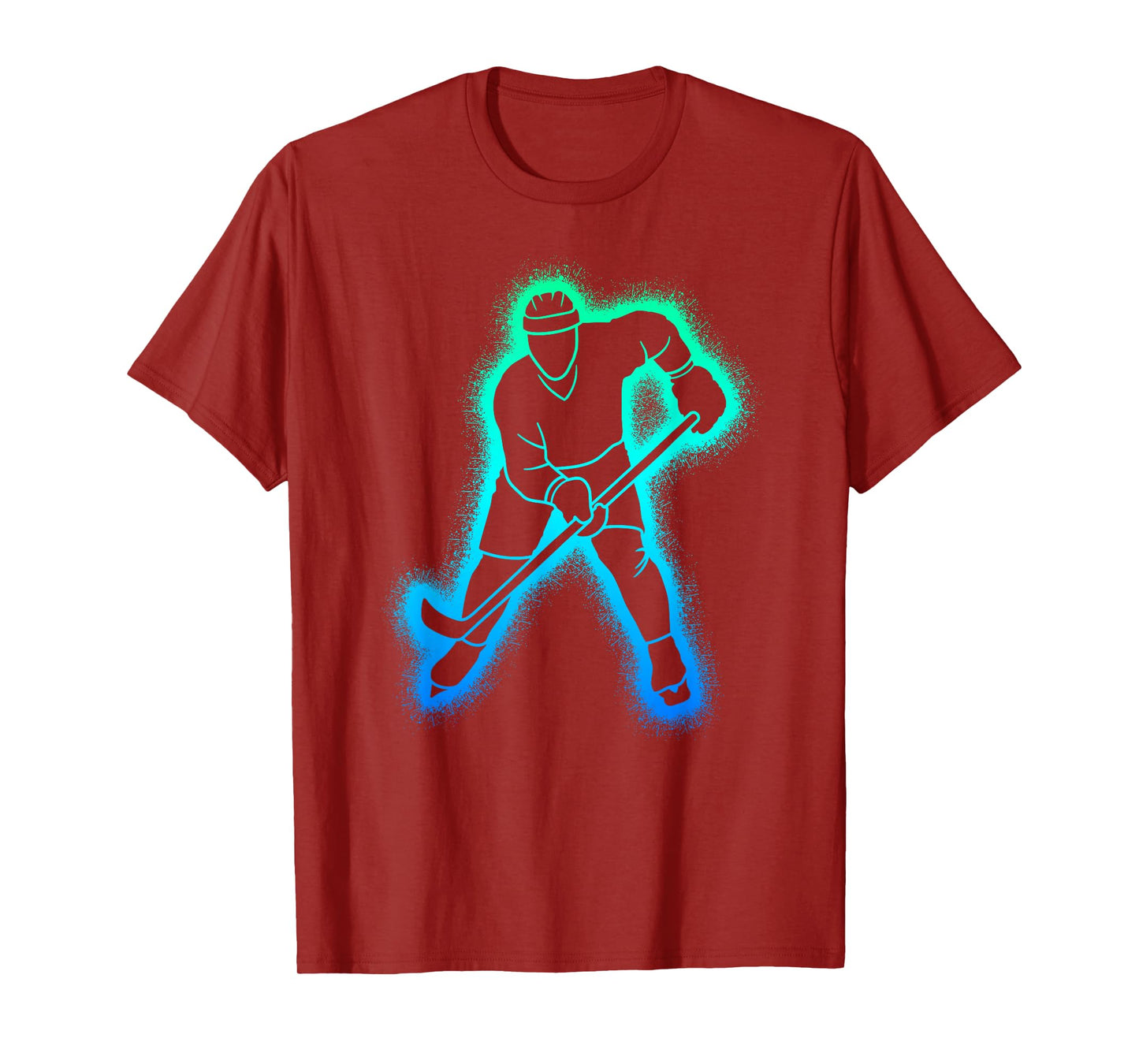 Hockey Player Kids Men Boys Ice Hockey T-Shirt