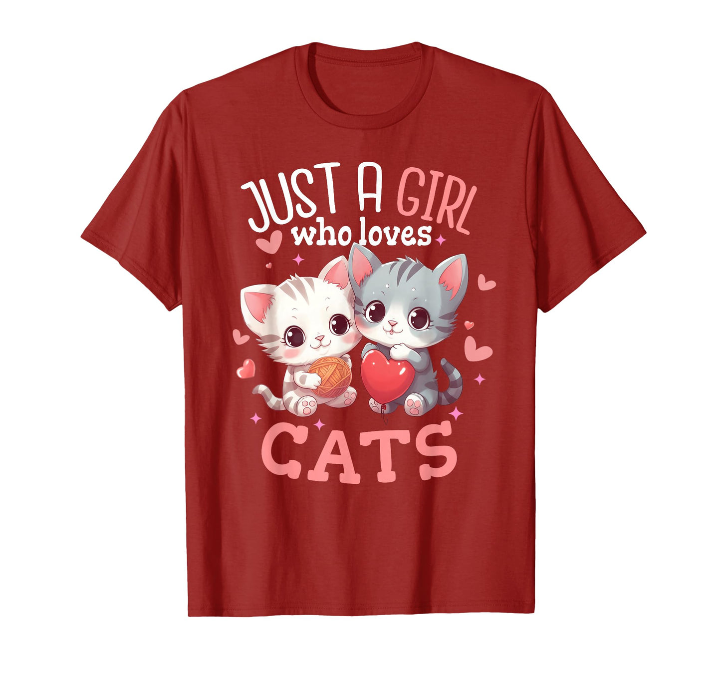 Just a girl who loves Cats Shirt Cute Cat lover Gifts T-Shirt