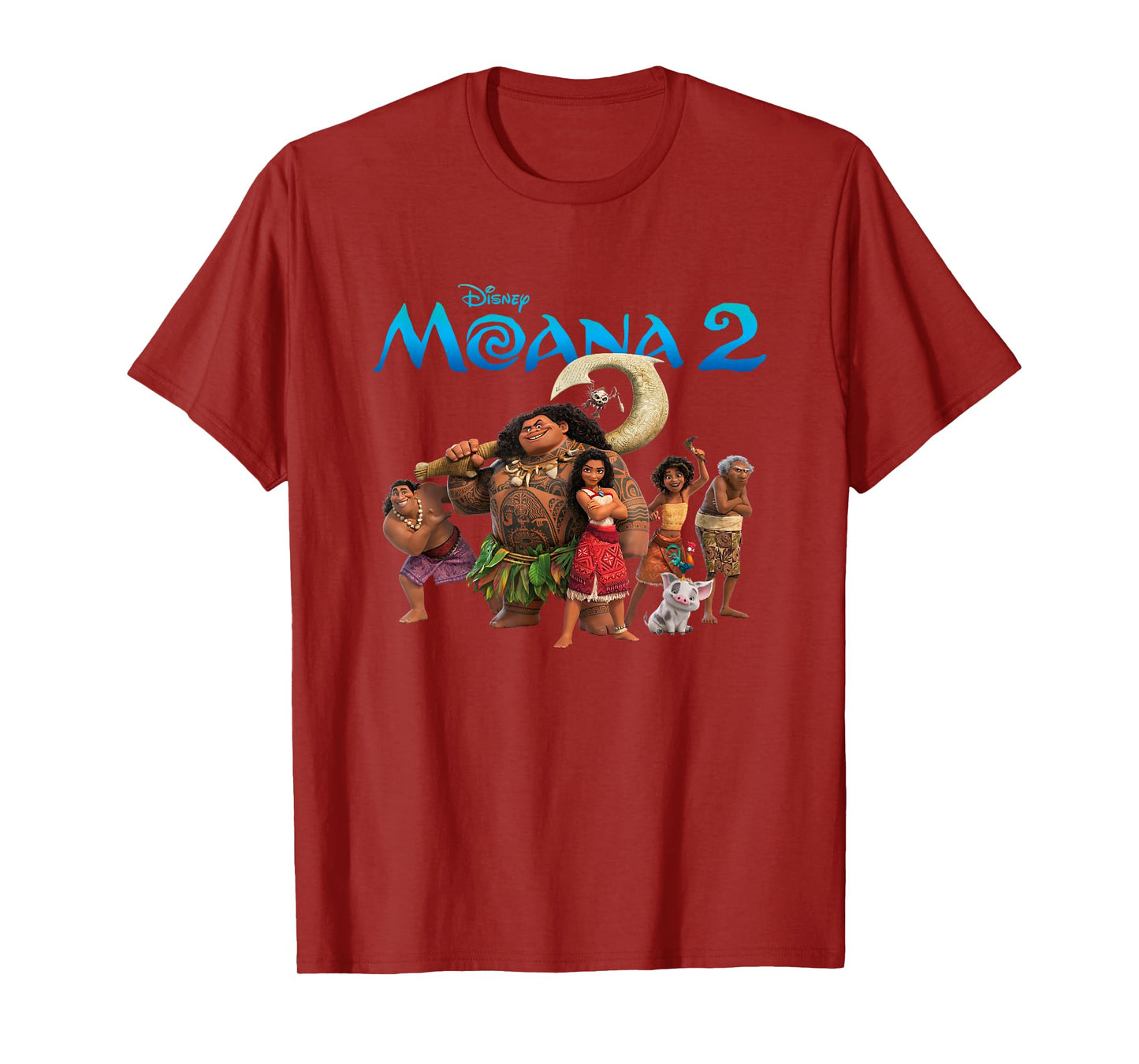 Disney Moana 2 Oceania Adventure Big Crew Panel T-Shirt