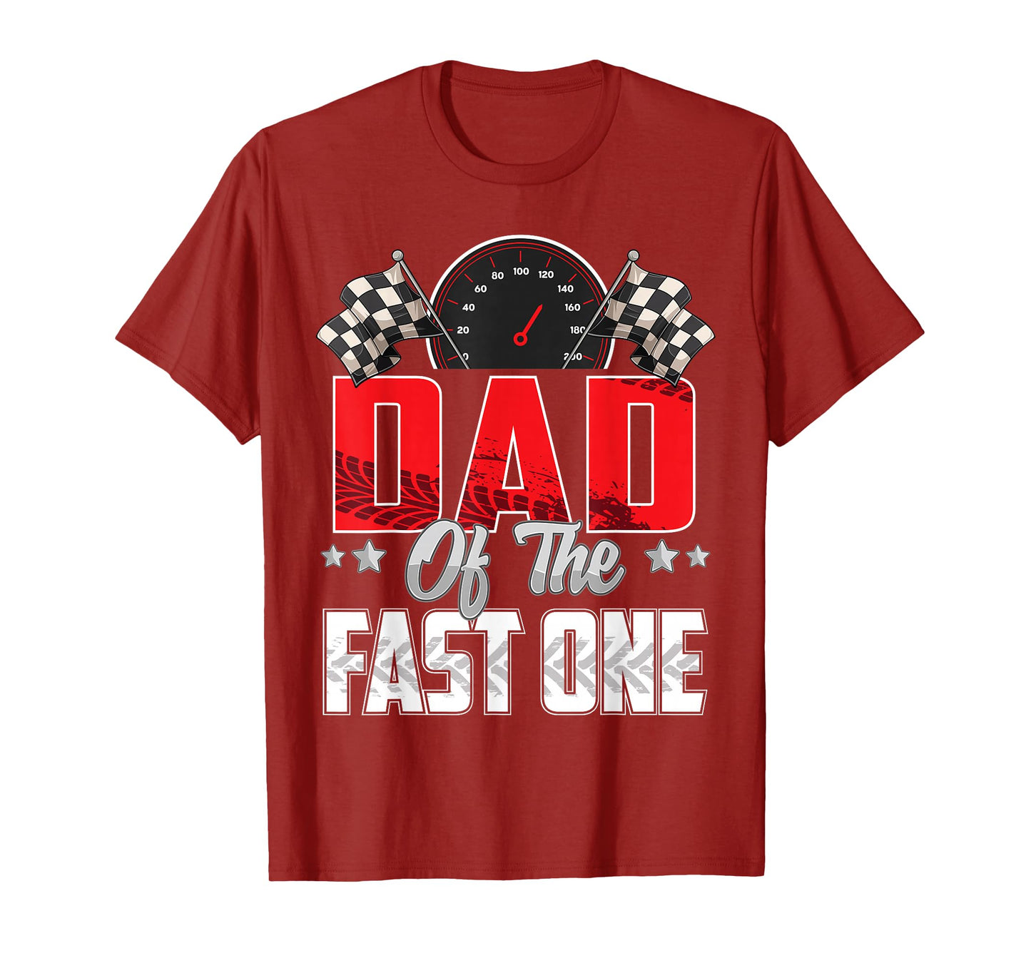 1 year old racing car fast one birthday 1st Family Dad T-Shirt