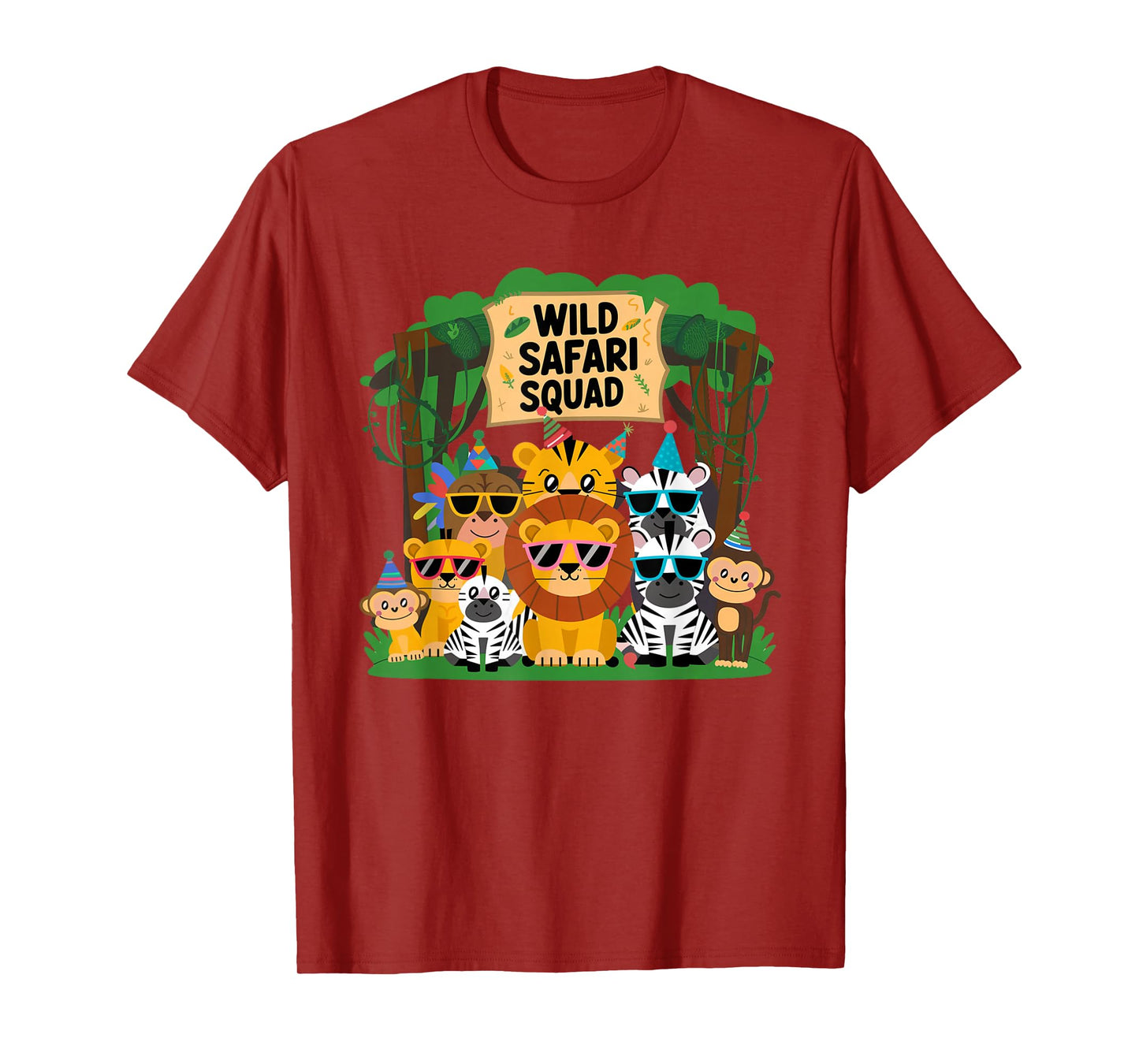 Safari Squad Party Tee for Kids Birthday T-Shirt
