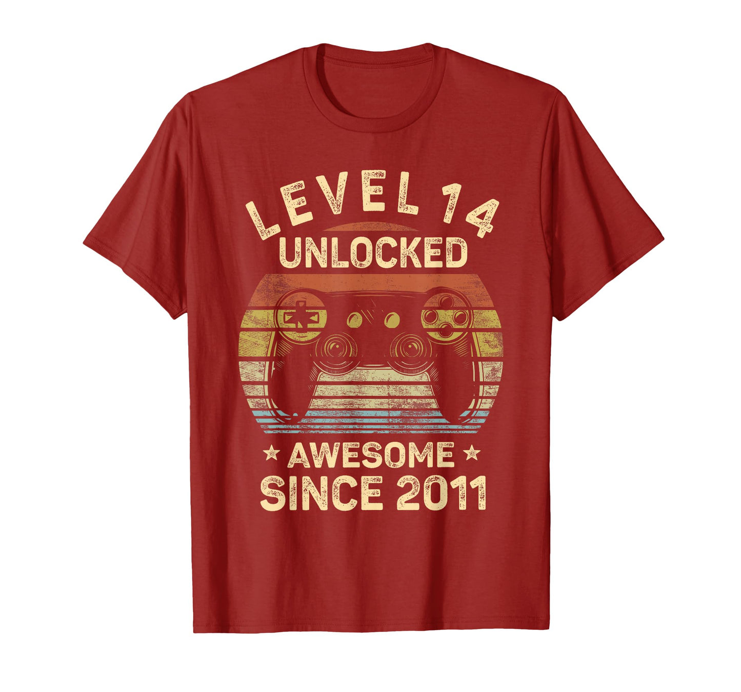 Level 14 Unlocked 14th Birthday 14 Year Old Gifts Gamer Bday T-Shirt