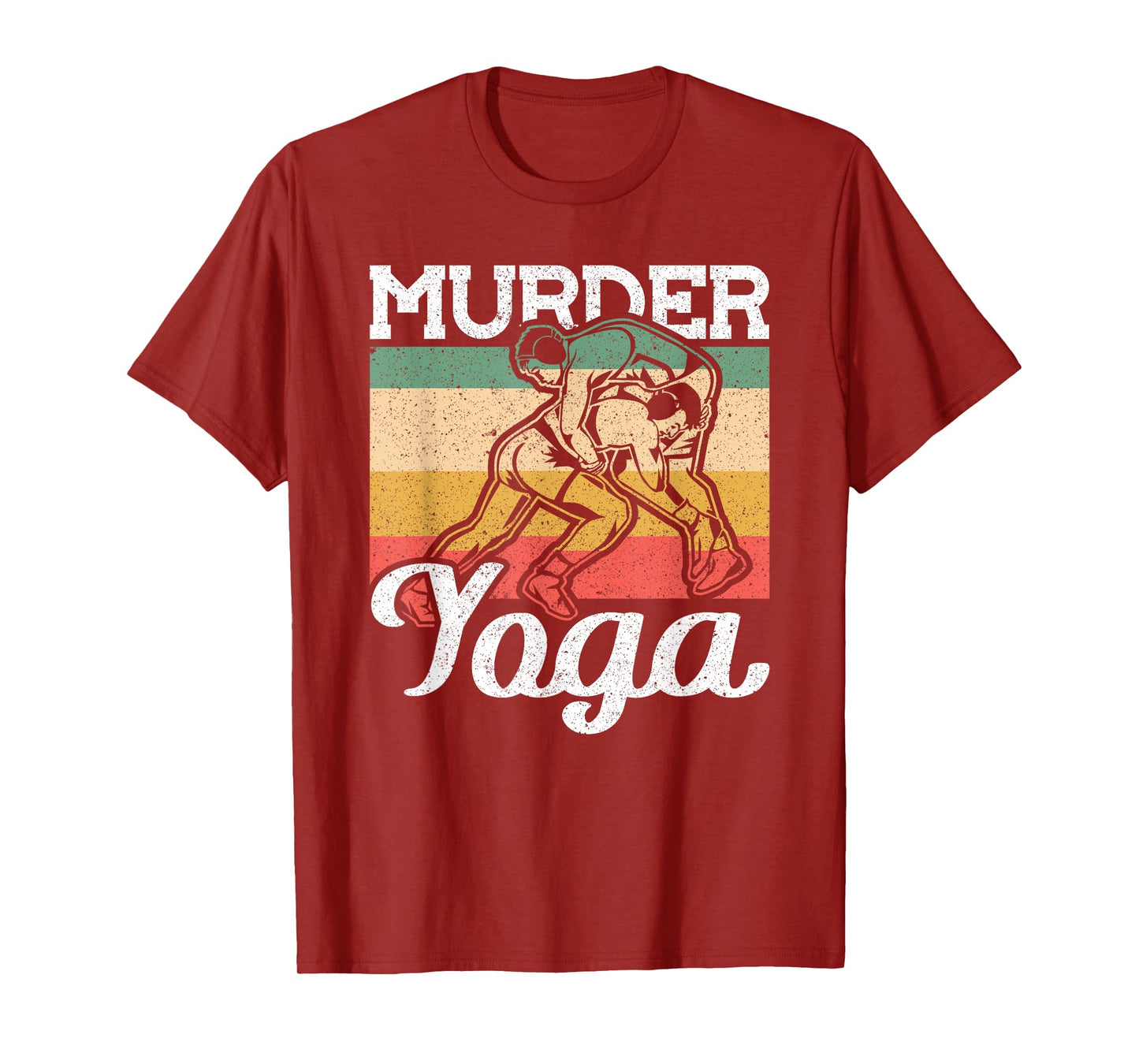 Vintage Murder Yoga Wrestling T-Shirt