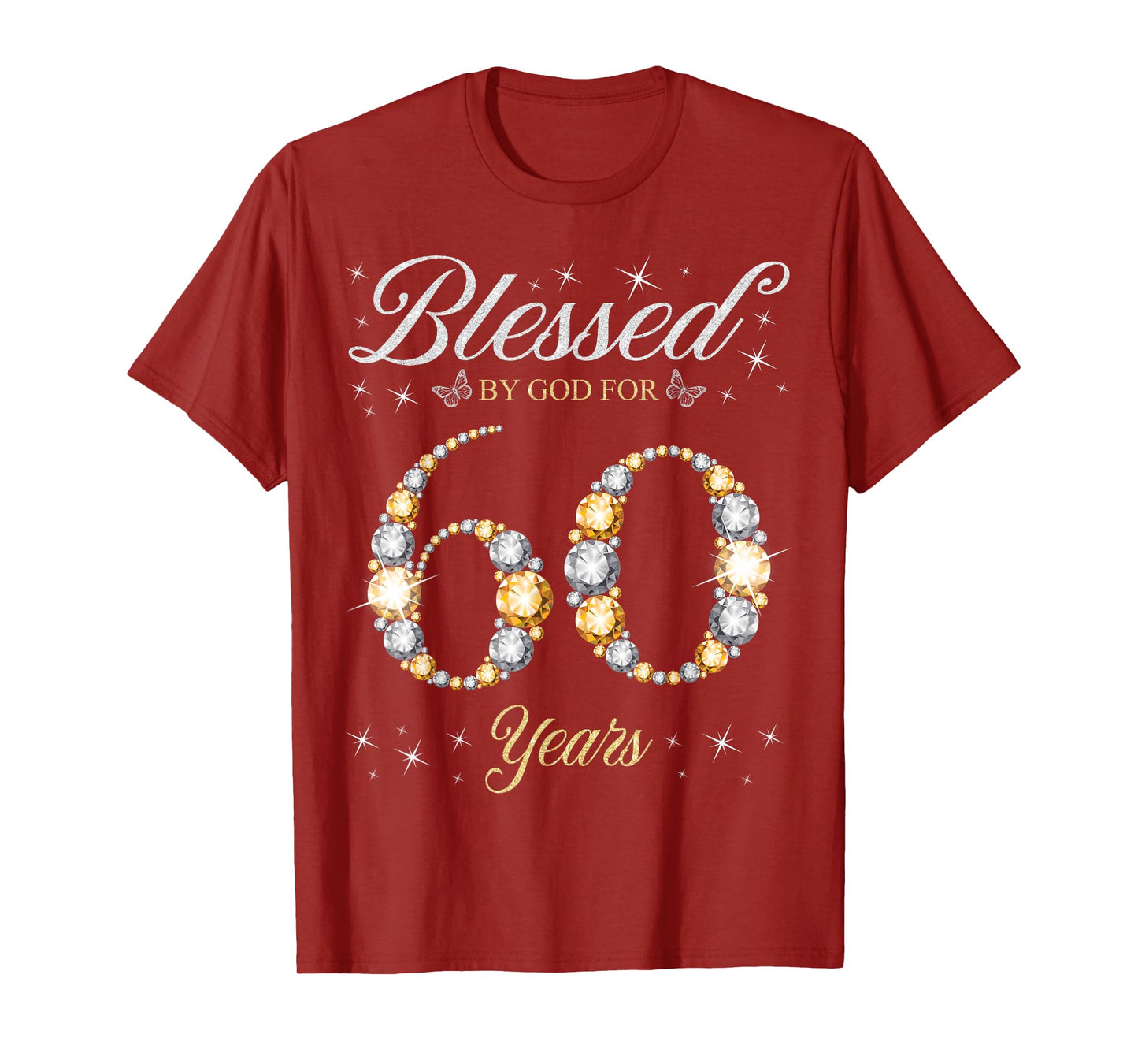 Blessed By God For 60 Years Old 60th Birthday Party T-Shirt