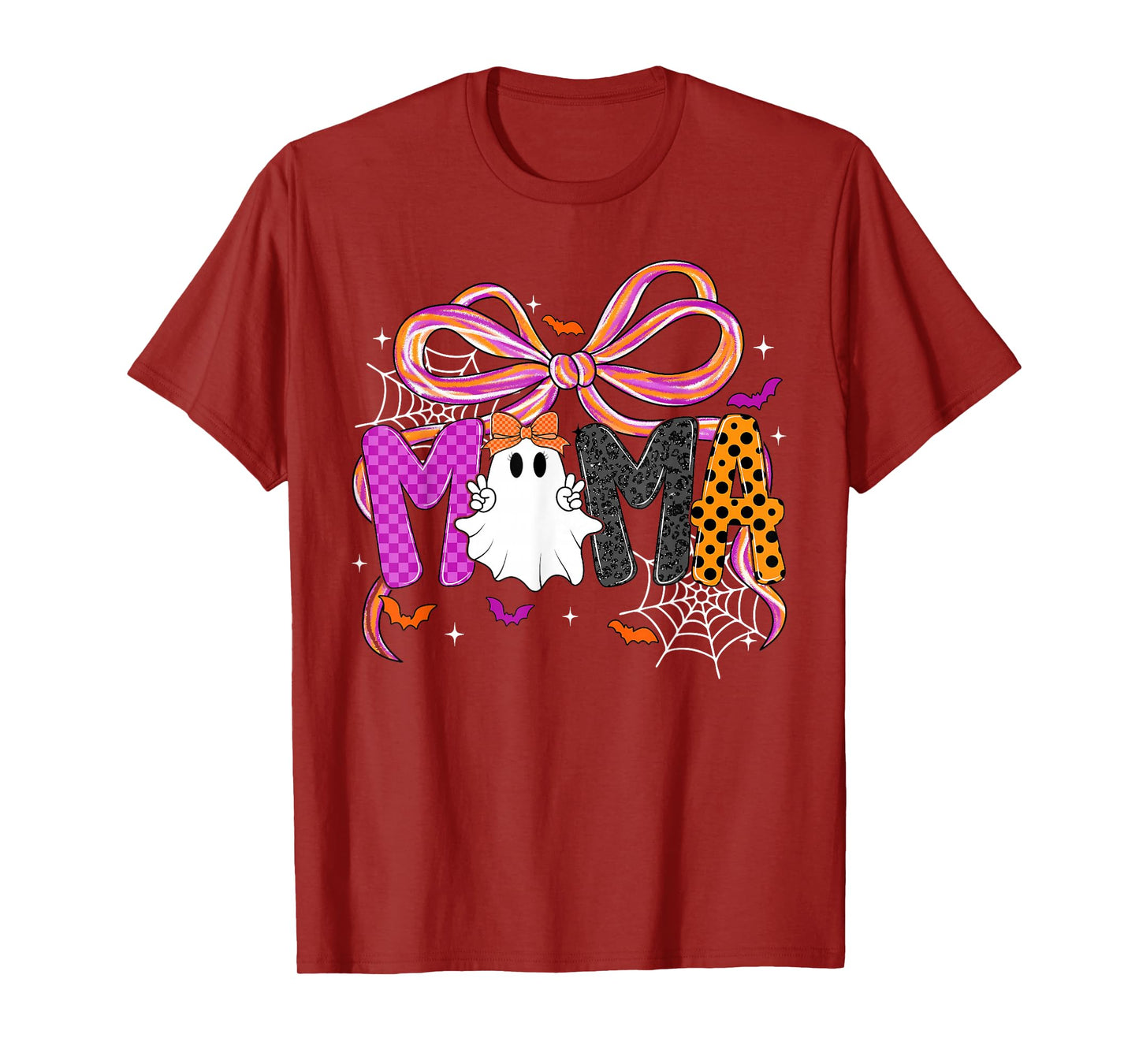 Spooky Mama Mini Matching Ghost Halloween Mom Mother's Day T-Shirt
