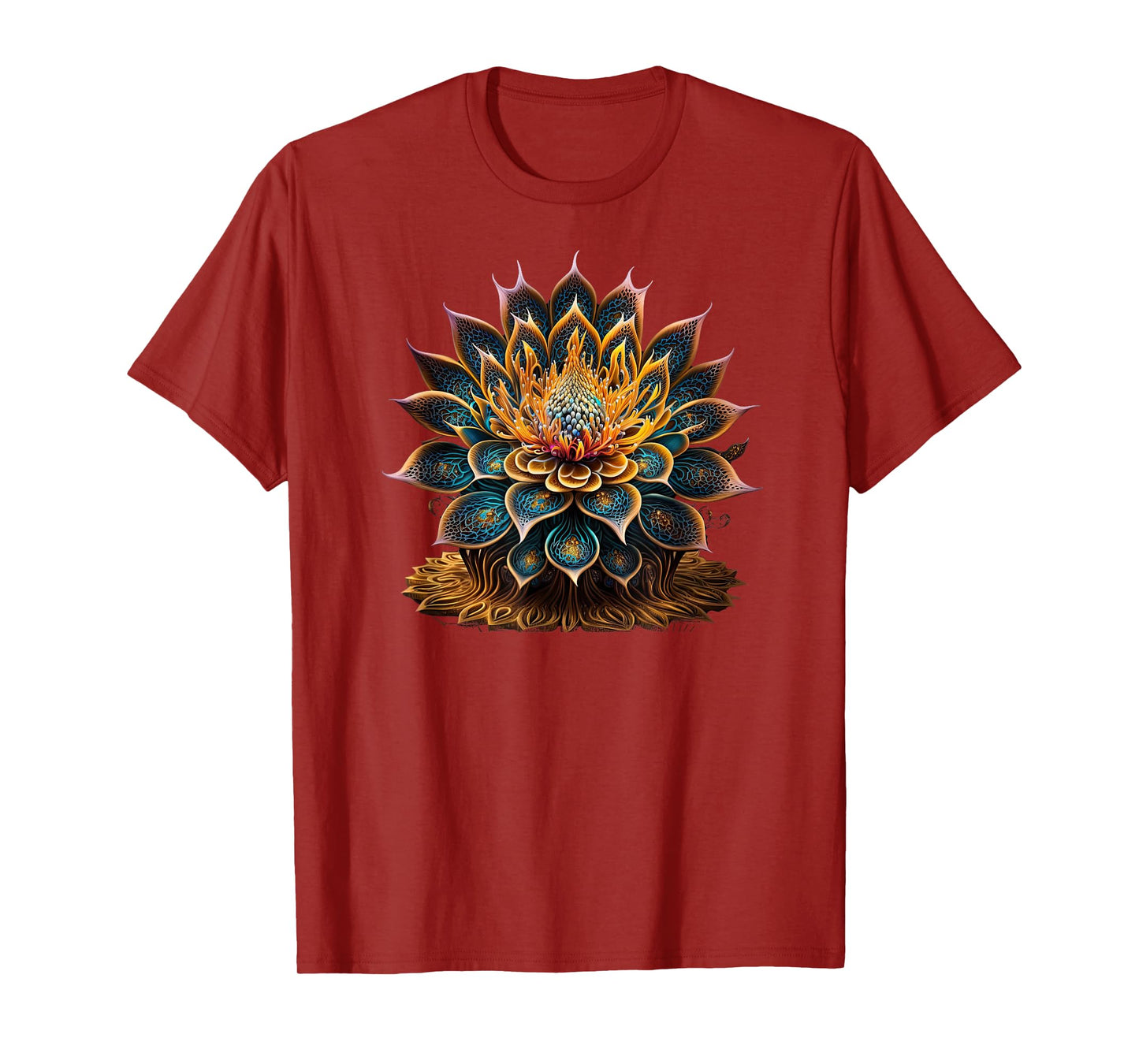 Lotus Flower Yoga Zen Bohemian Namaste Meditation T-Shirt