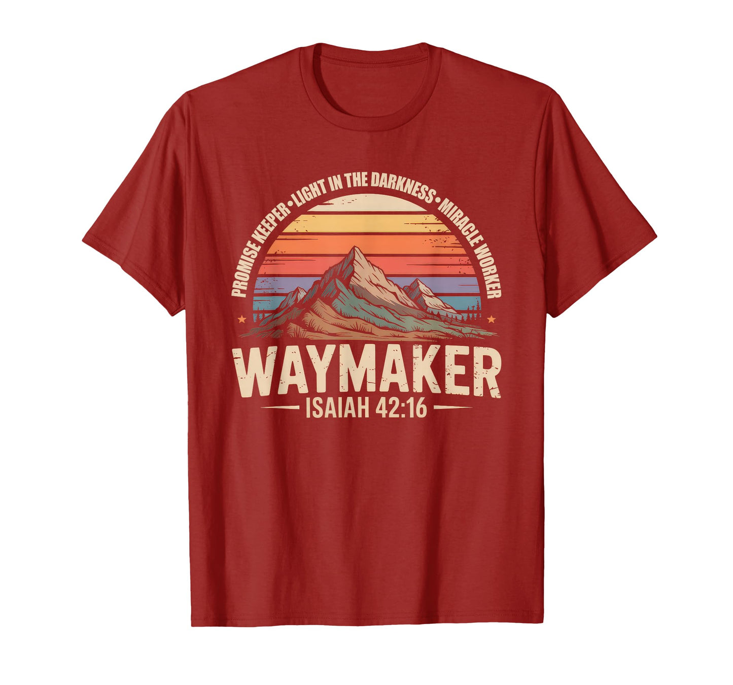 Waymaker Tshirt Promise Keeper Miracle Worker God Christian T-Shirt