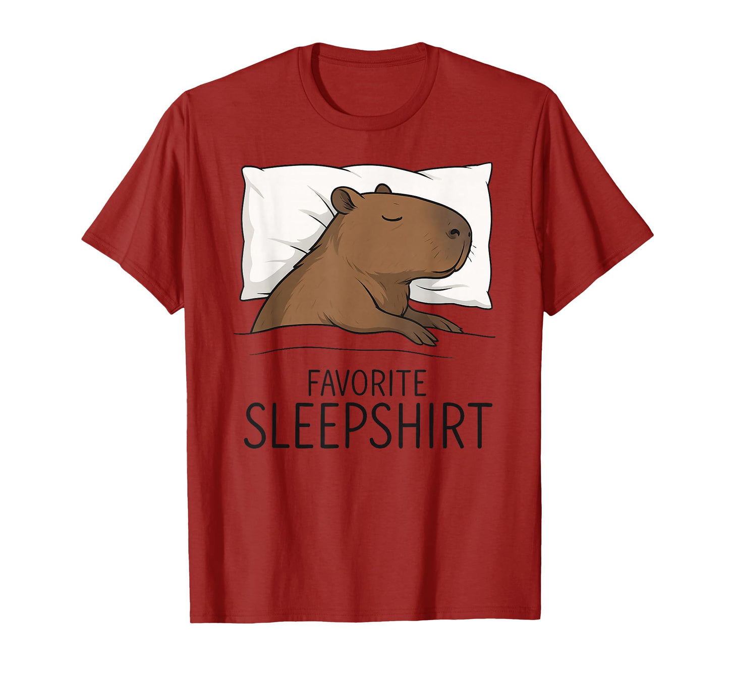 Capybara Favorite Sleepshirt Sleeping Pajamas Boys Girls Kid T-Shirt