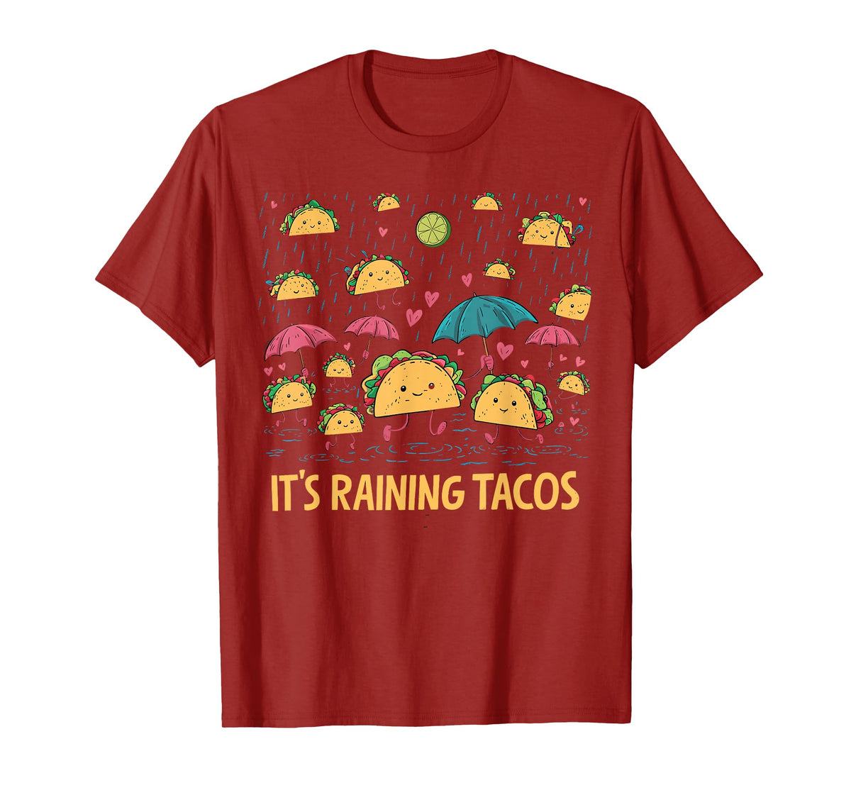 It's Raining Tacos Funny Taco Lovers kids girls boys T-Shirt