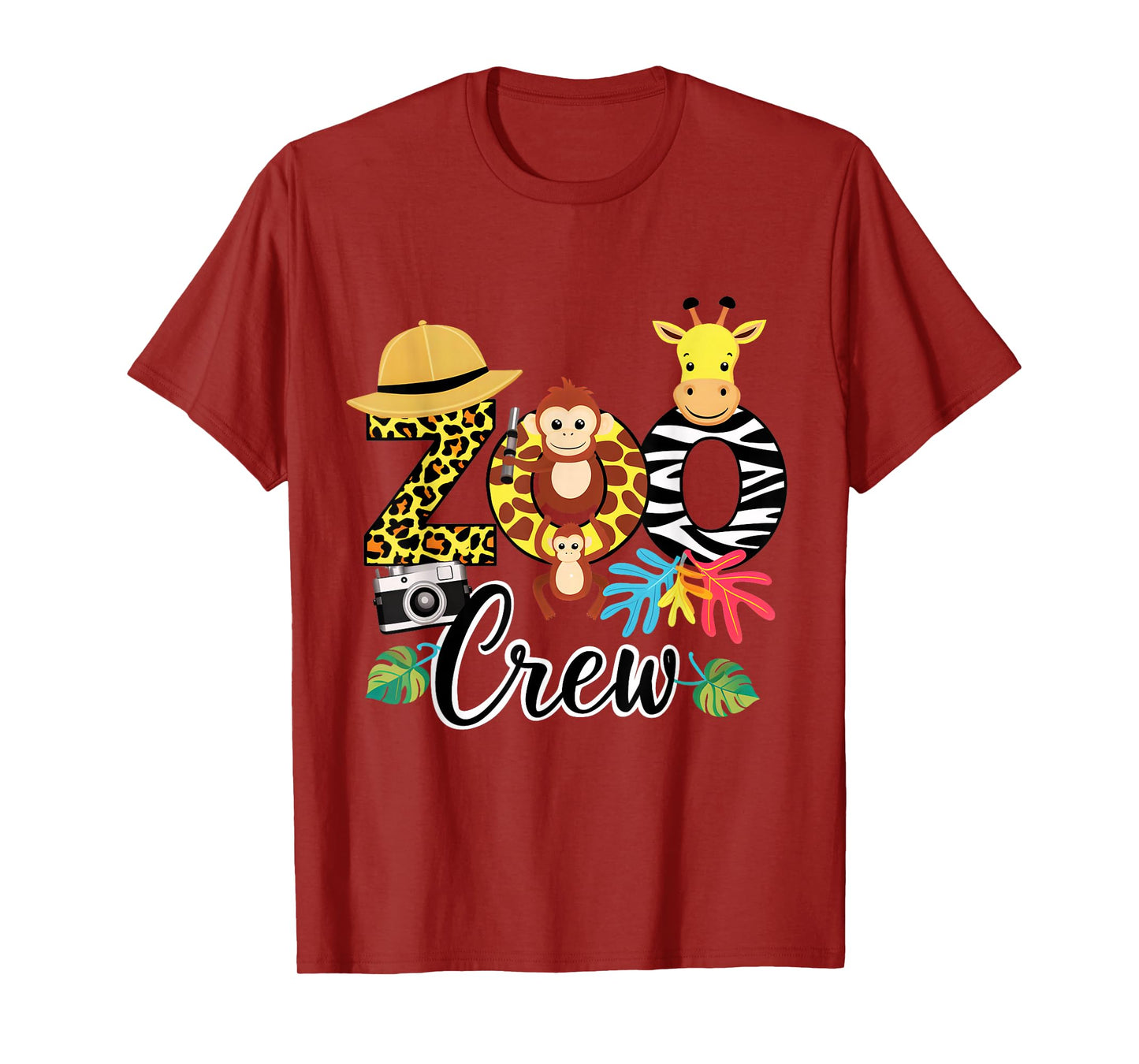 Zoo Giraffe Crew Safari Animal Zoo Keeper Kids Costume Gifts T-Shirt