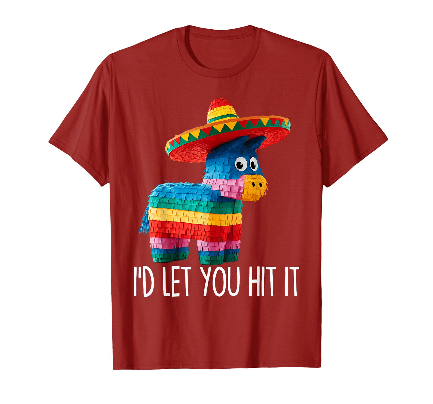 Funny Cinco De Mayo Funny Pinata Sombrero Hat Men Women T-Shirt