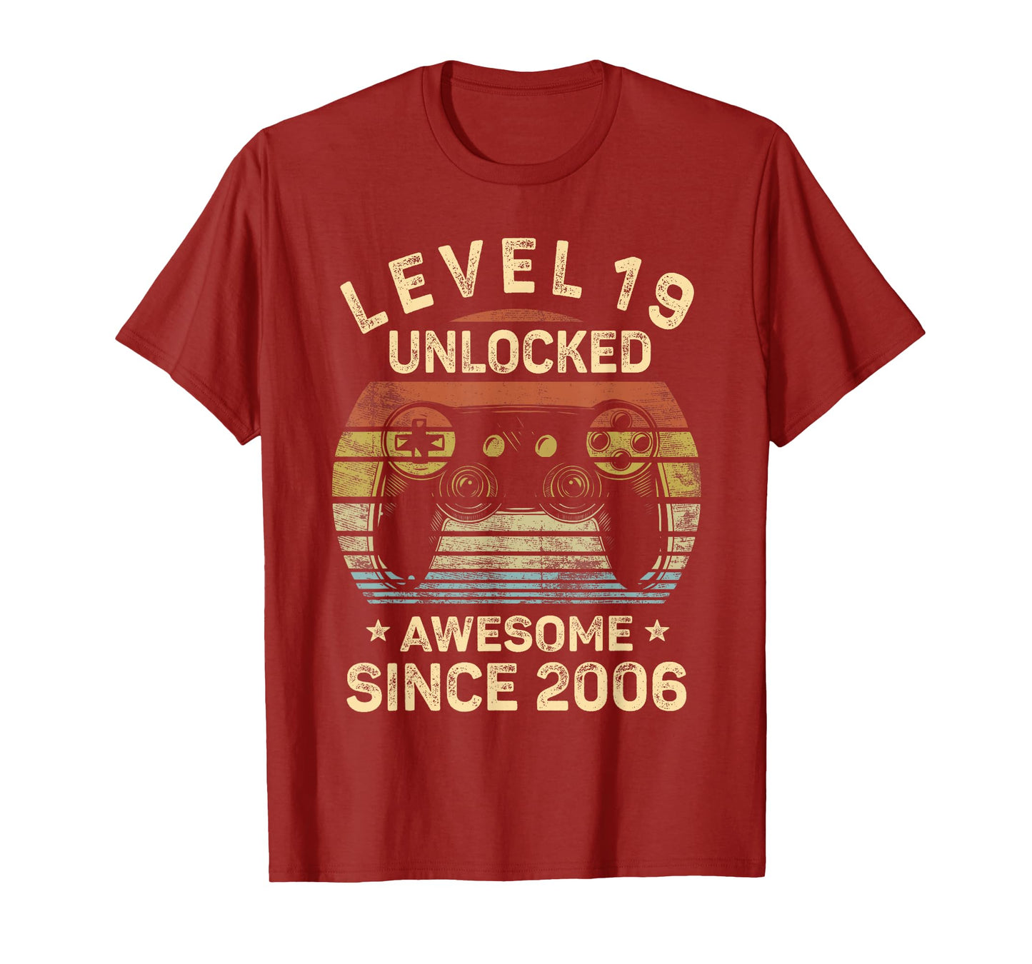 Level 19 Unlocked 19th Birthday 19 Year Old Gifts Gamer Bday T-Shirt