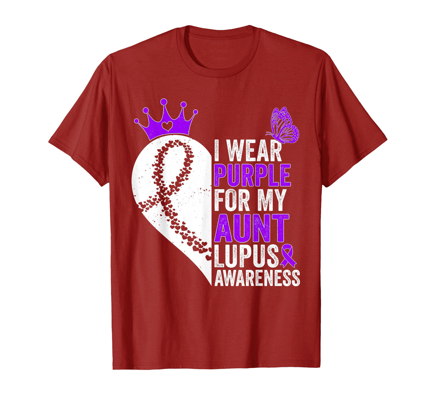 I Wear Purple for my Aunt Lupus Awareness T-Shirt
