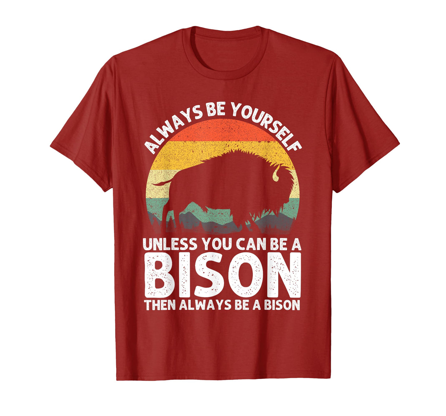 Cool Bison Design for Men Women Buffalo Animal Lovers Bison T-Shirt