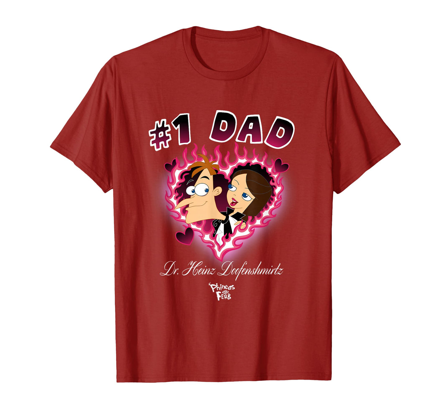 Disney Phineas and Ferb Dr Heinz Doofenshmirtz Father's Day T-Shirt
