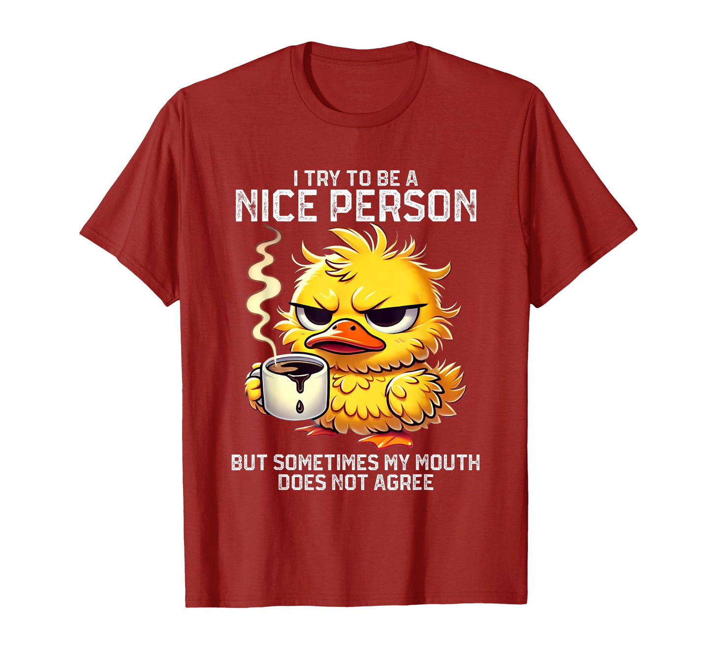 I Try To Be Nice Person But Sometimes My Mouth Doesn't T-Shirt