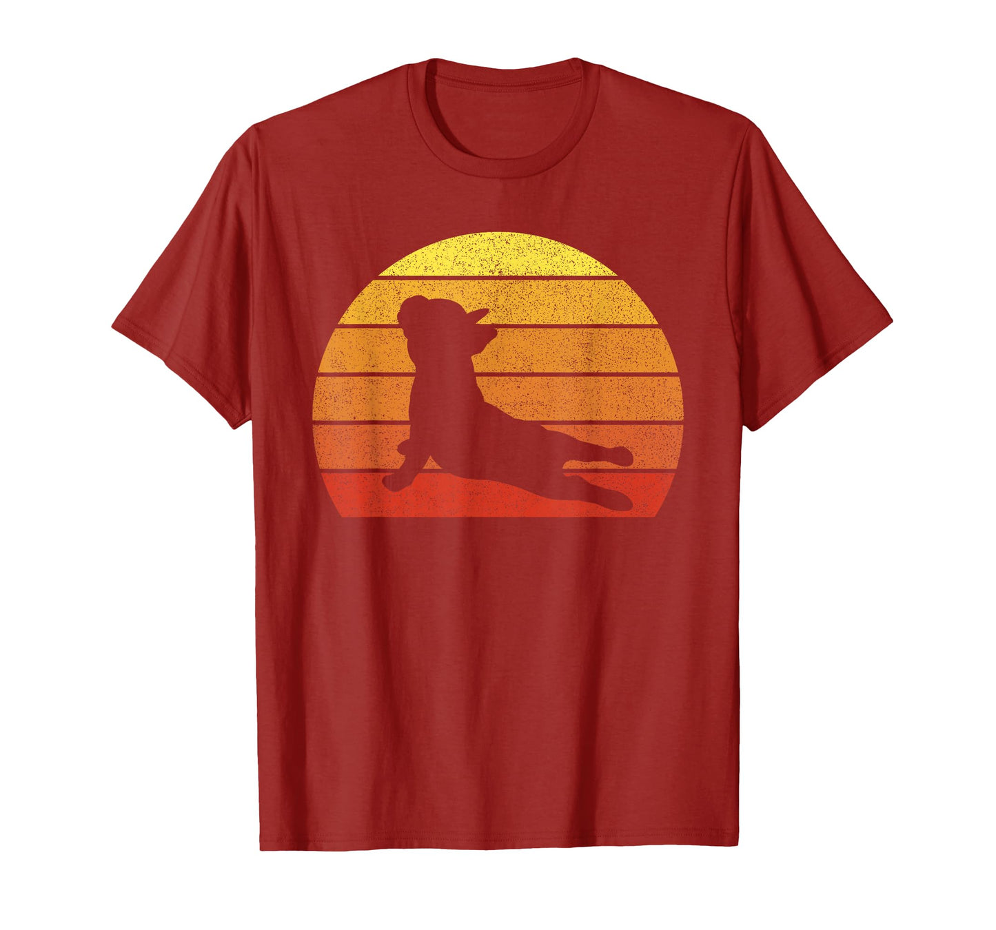 Retro Vintage French Bulldog Shirt Yoga Funny French Bulldog T-Shirt