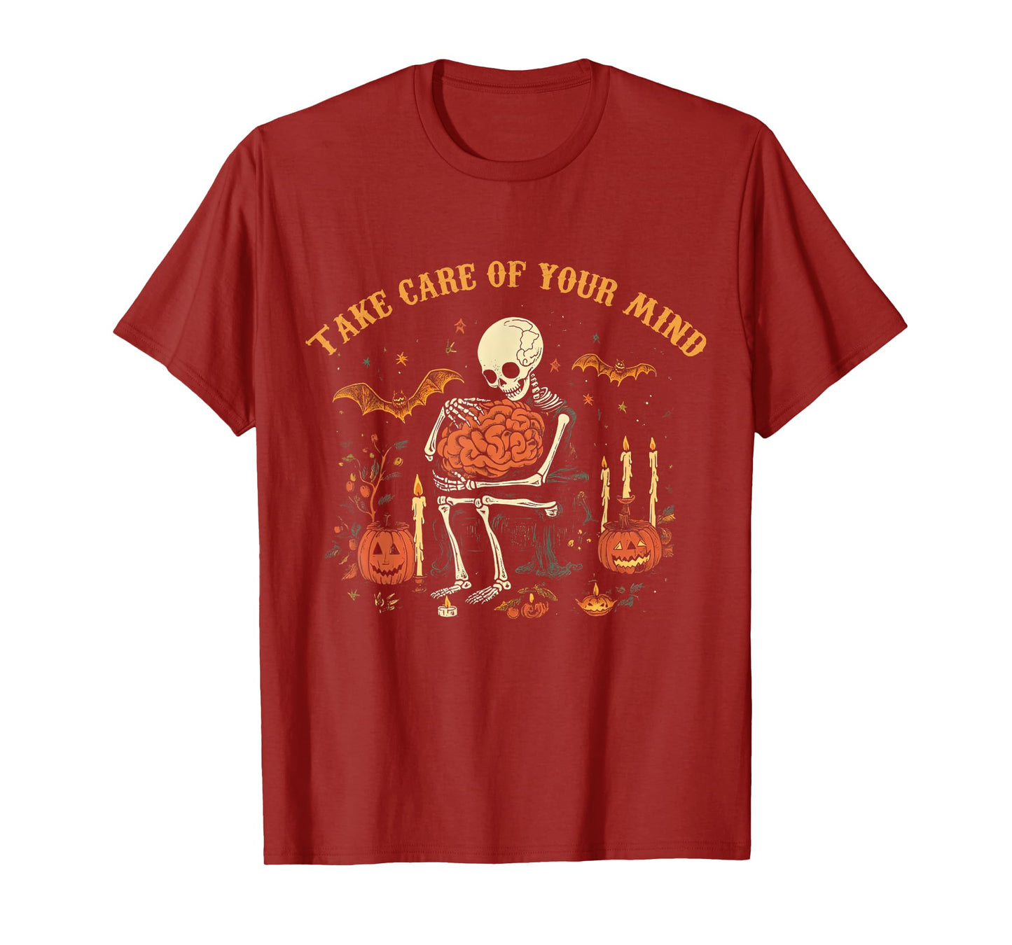 Take Care Of Your Mind, Mental Health Feeling Halloween Tees T-Shirt