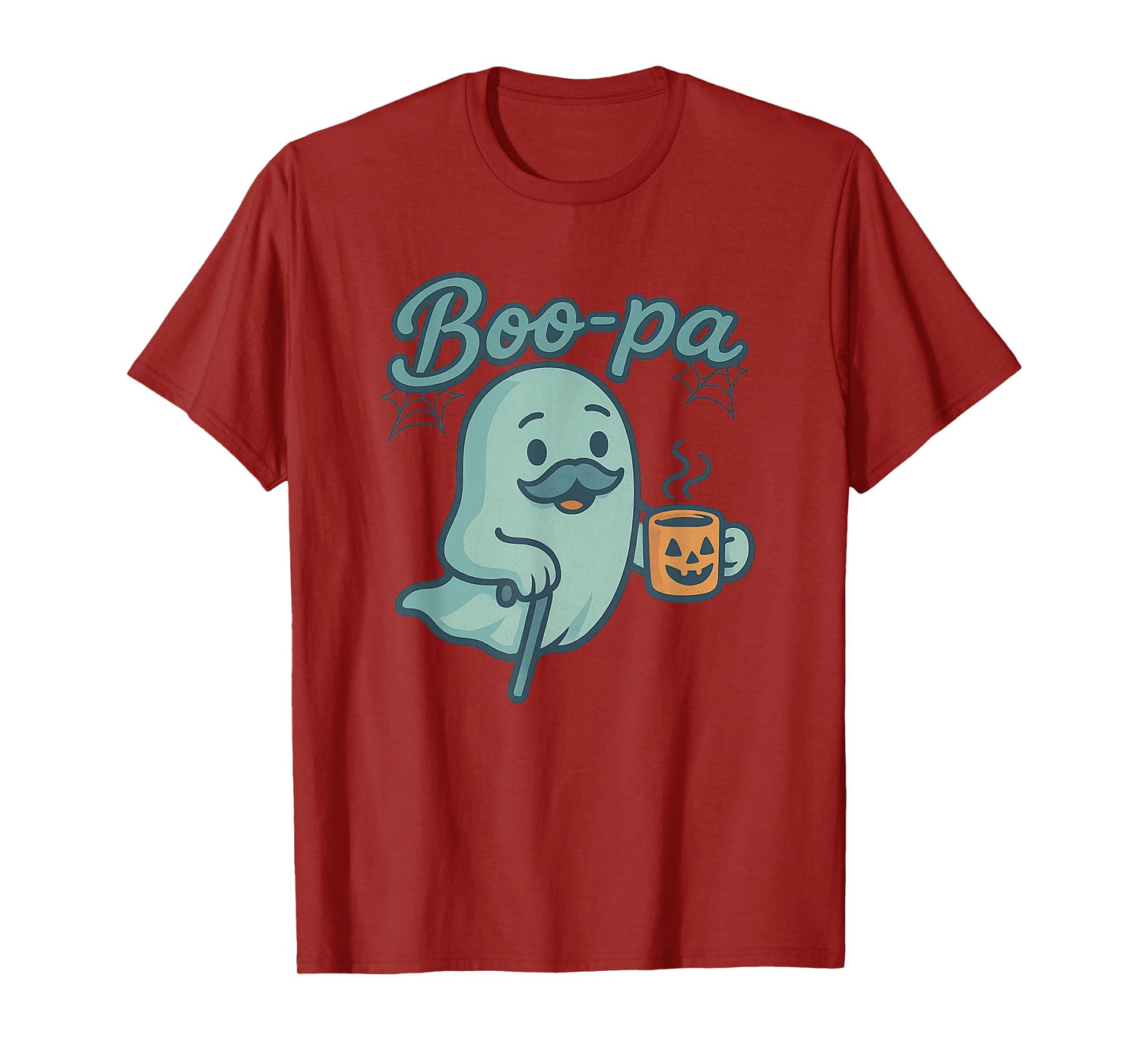 Boo-pa Halloween Grandpa Ghost Funny Boo Pa Pumpkin Coffee T-Shirt