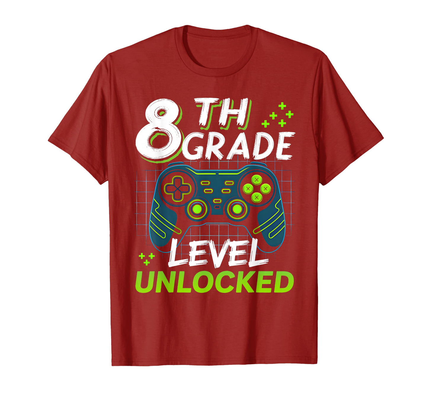 Back to School 8th Grade Boys Gamer First Day School Level T-Shirt