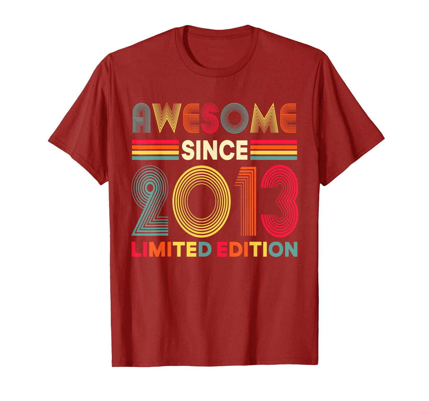Awesome Since 2013 Limited Edition 13th Birthday Decorations T-Shirt