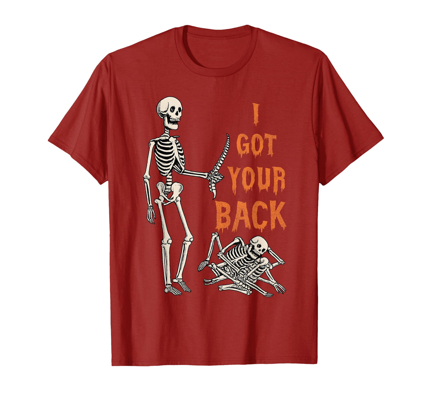 Halloween Skeletons Ive Got Your Back Costume Men Women Kids T-Shirt