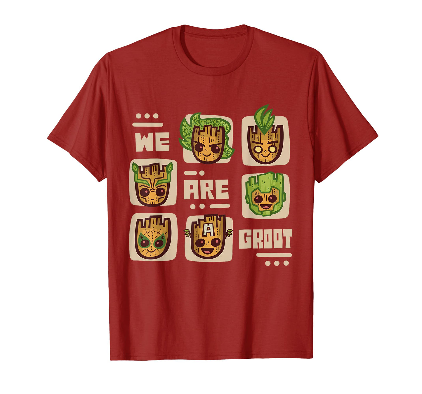 Marvel 85th Anniversary We Are Groot Super Hero Impressions T-Shirt