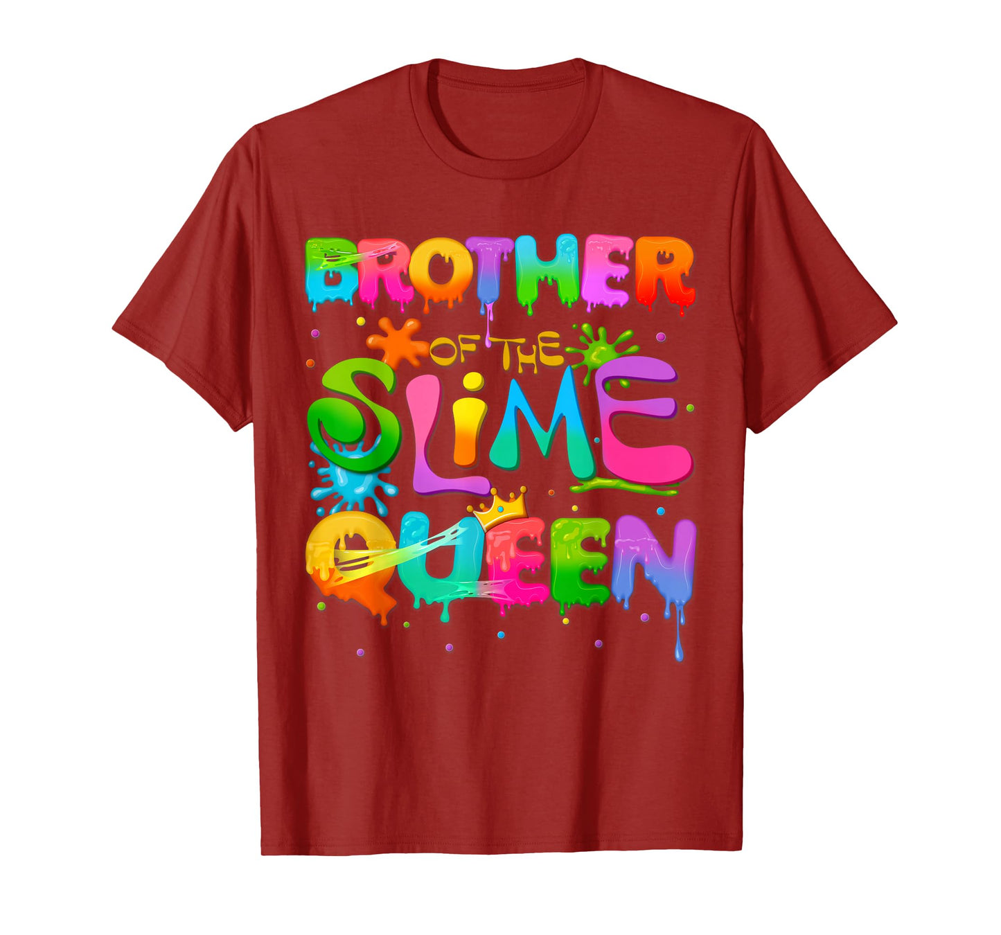 Brother Of The Slime Queen Birthday Family Matching Party T-Shirt